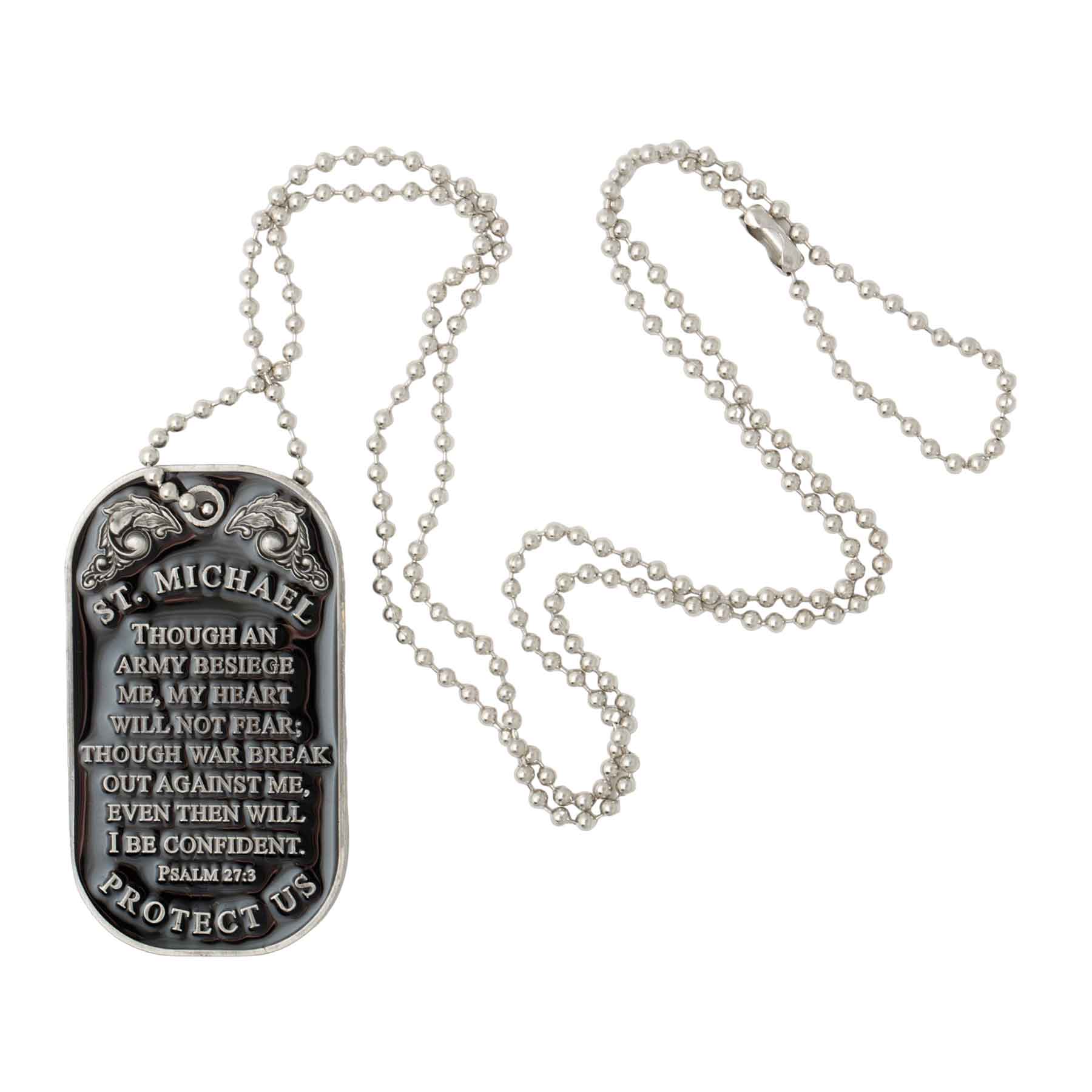 St. Michael Dog Tag Pendant - Image 3