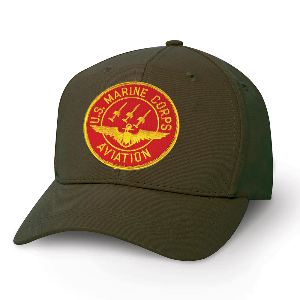 Red Marine Corps Aviation Patch Cover - Image 5