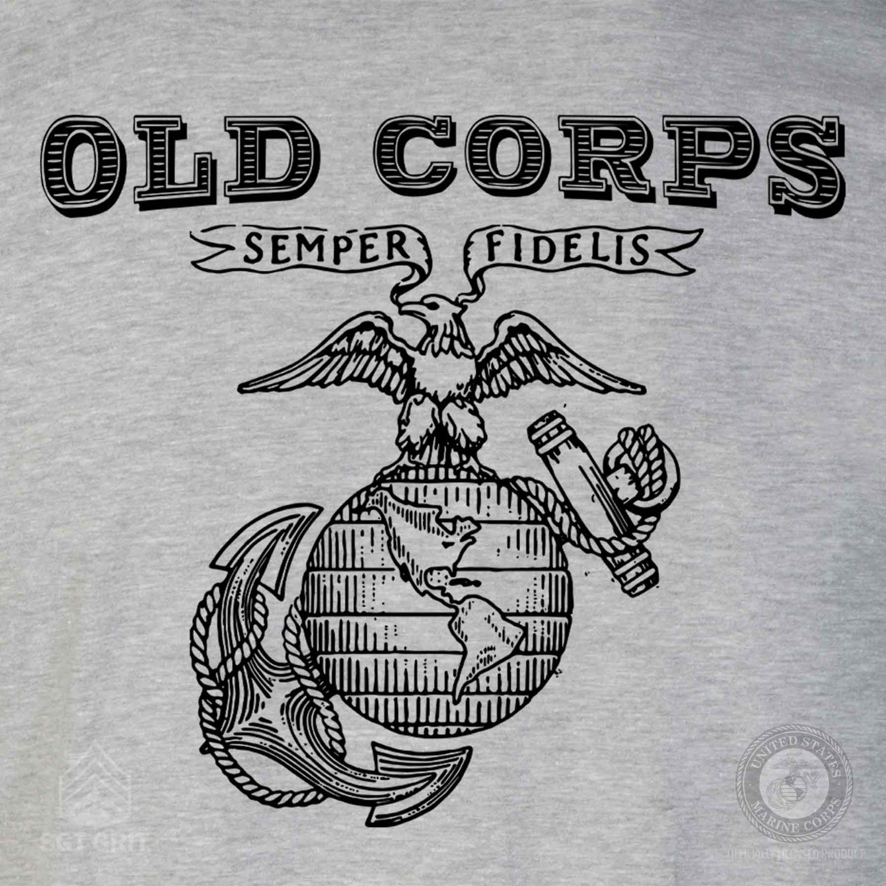 EGA Old Corps Back With Front Pocket T-shirt - Image 3