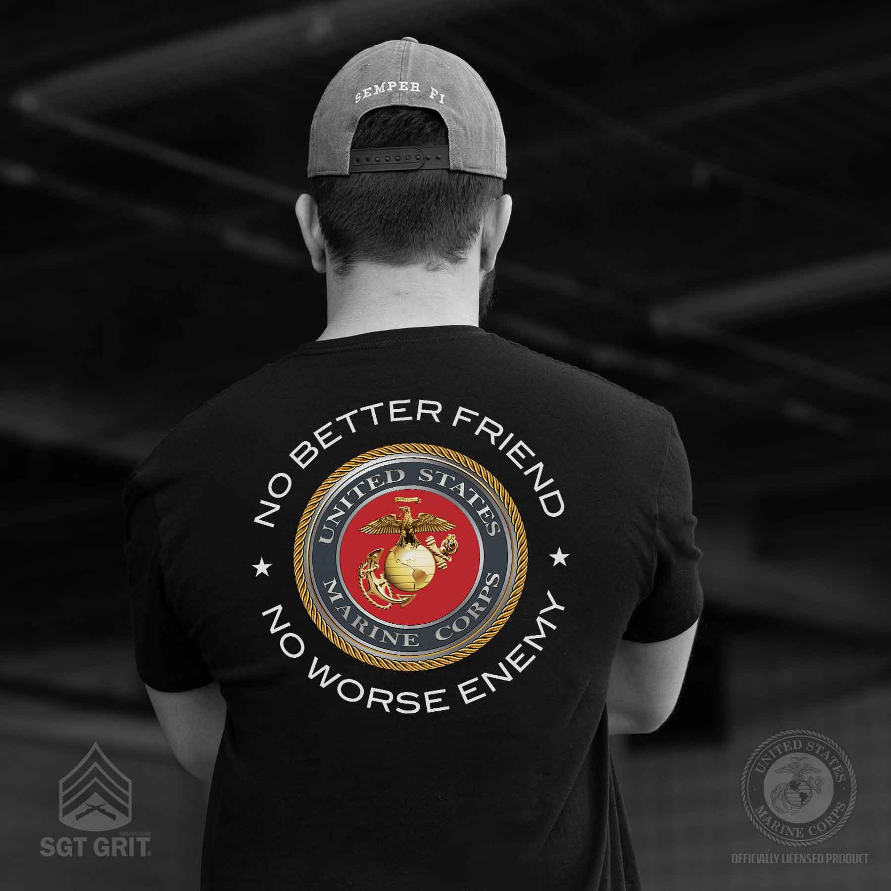 No Better Friend Front Pocket with Full Back T-Shirt - Image 6