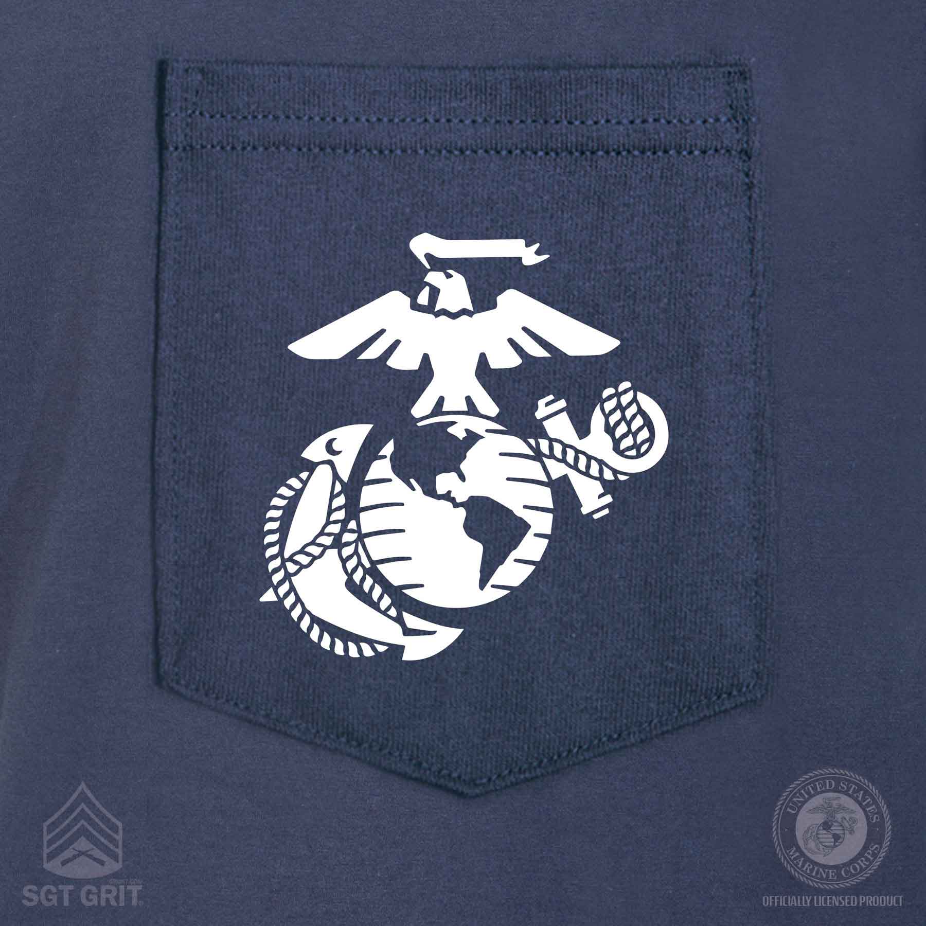 Devil Dog Make No Mistake Back With Front Pocket T-shirt - Image 6