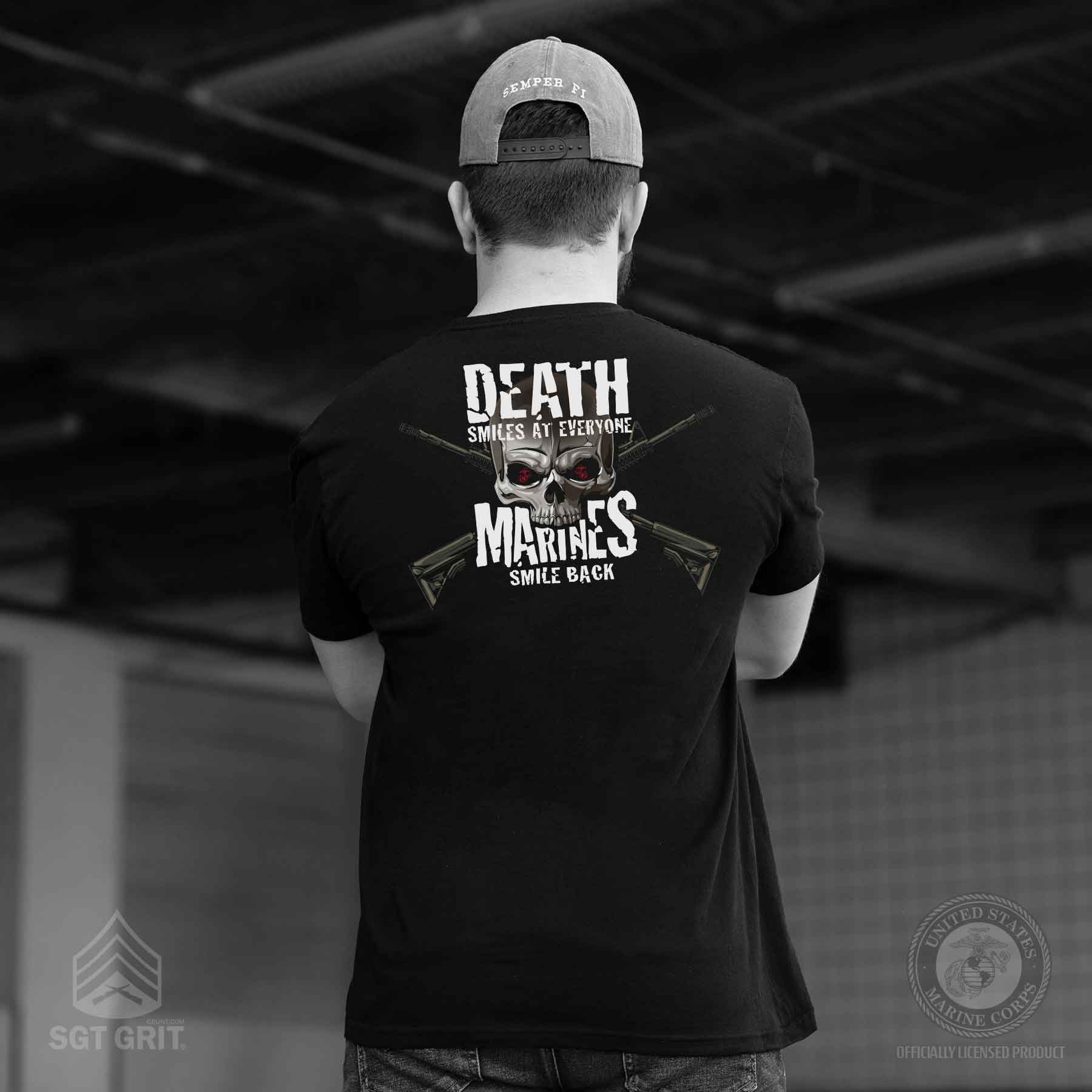 Marines Smile Back With Front Pocket T-shirt - Image 6