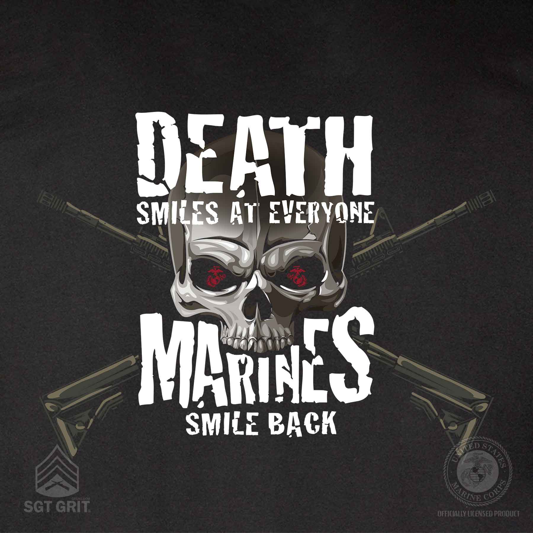 Marines Smile Back With Front Pocket T-shirt - Image 7