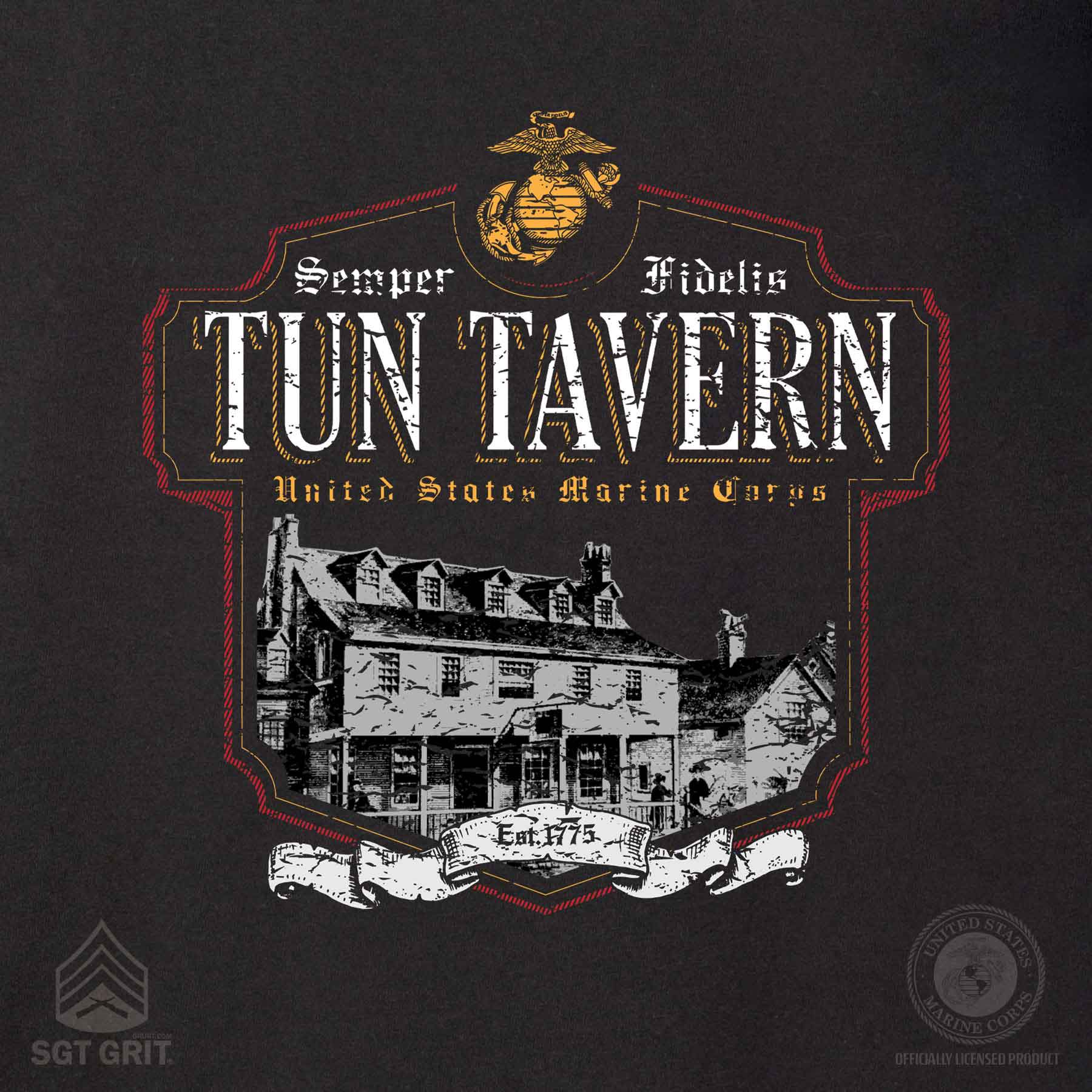 Tun Tavern T-shirt Full Back With Front Pocket - Image 6