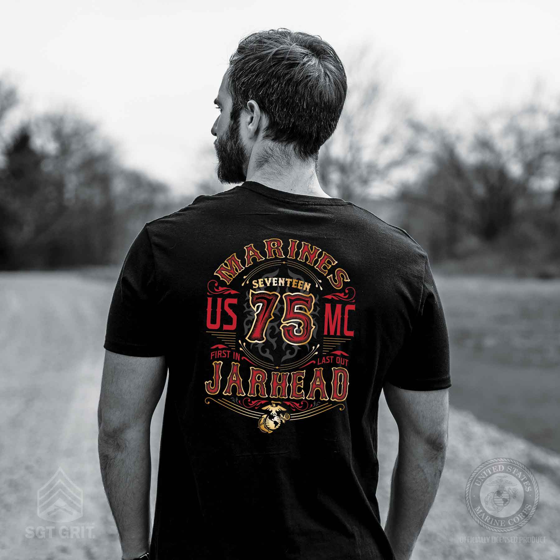 Western Jarhead Back With Front Pocket T-shirt - Image 7