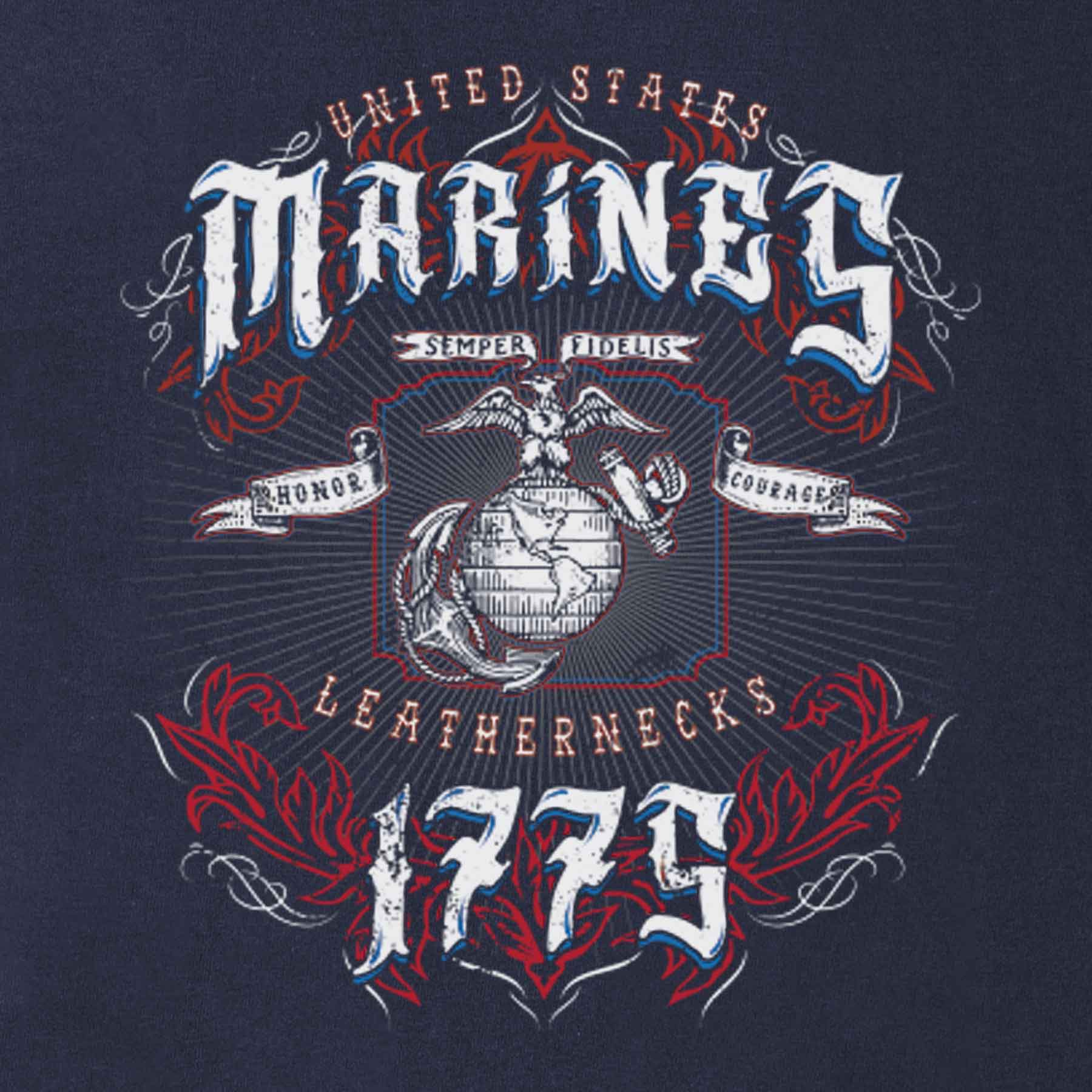 Leathernecks Back With Full Pocket T-shirt - Image 7