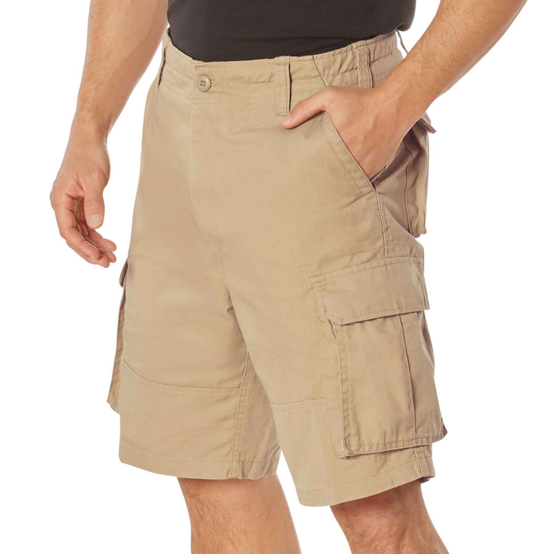 Paratrooper Cargo Shorts - Khaki - Image 6