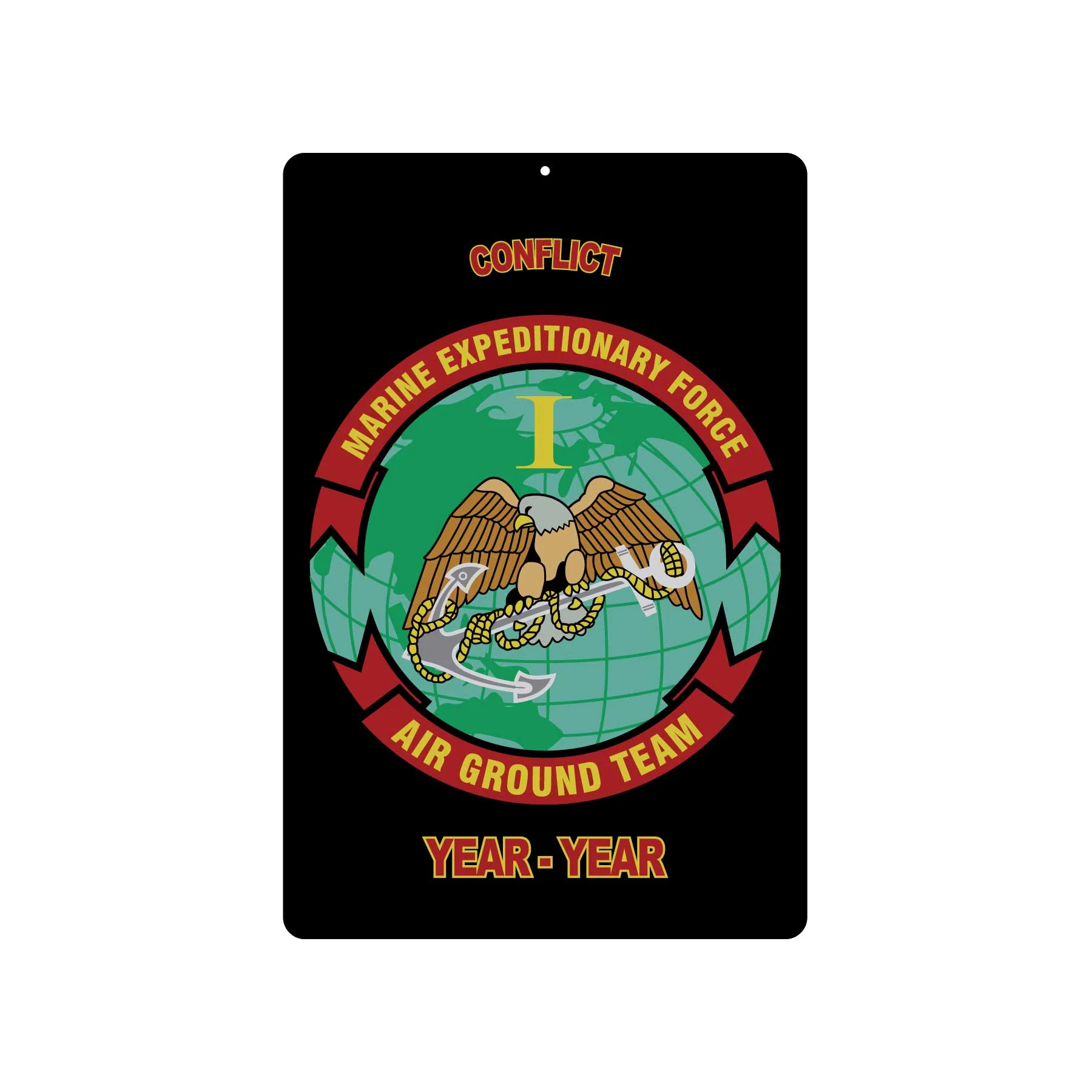 1st MEF Air Ground Team Metal Sign - Image 2