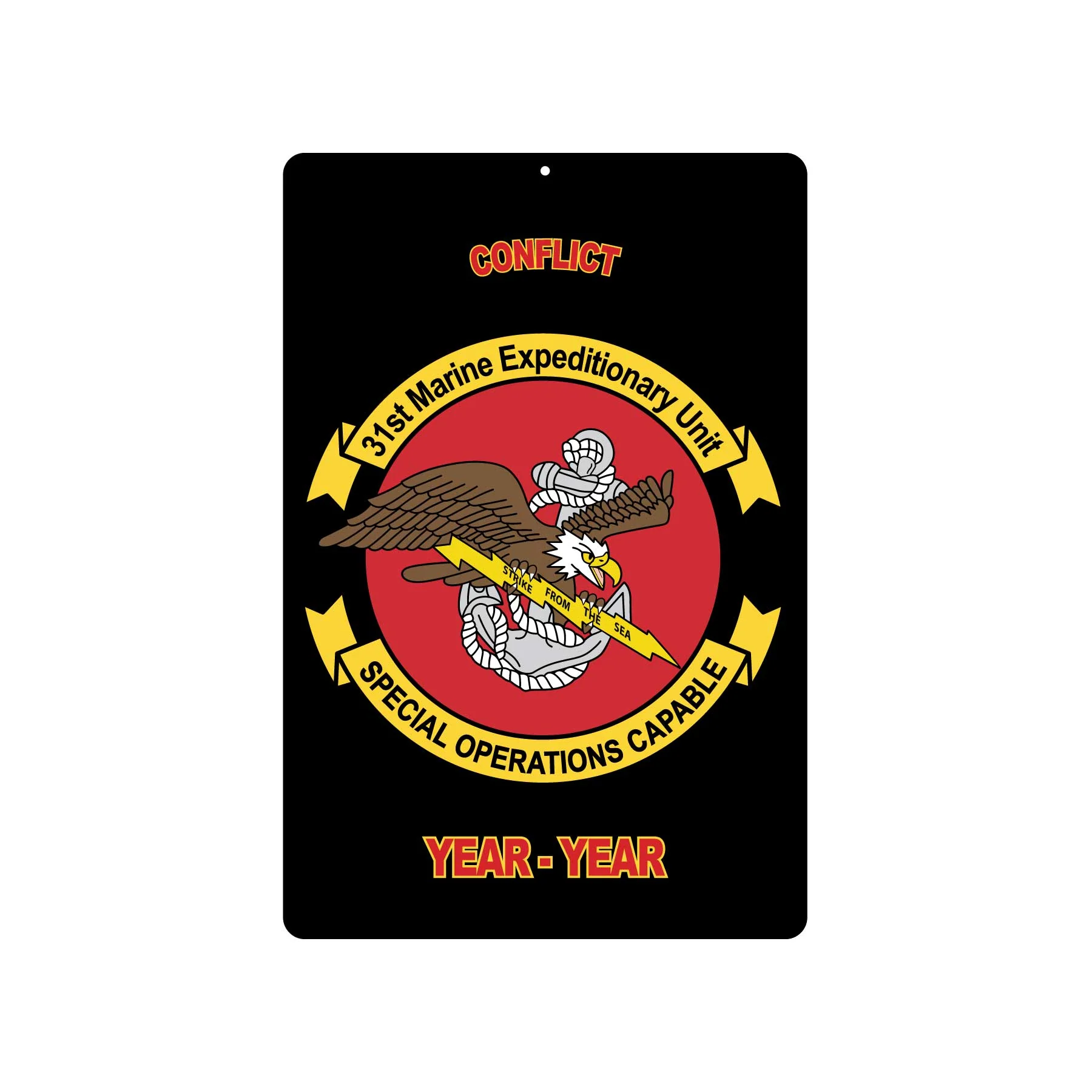 31st MEU Maritime Contingency Force Metal Sign - Image 2