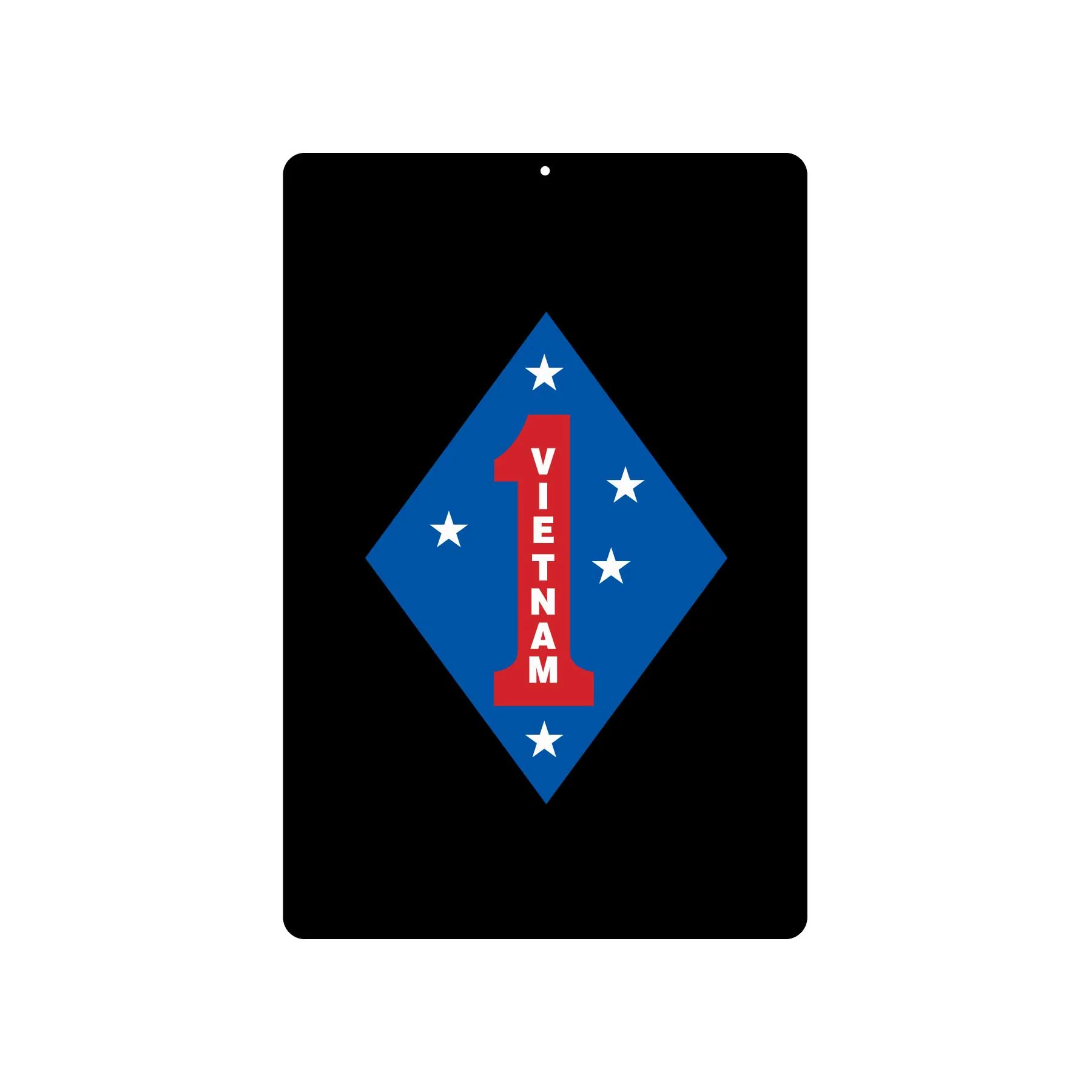 Vietnam 1st Marine Division Metal Sign