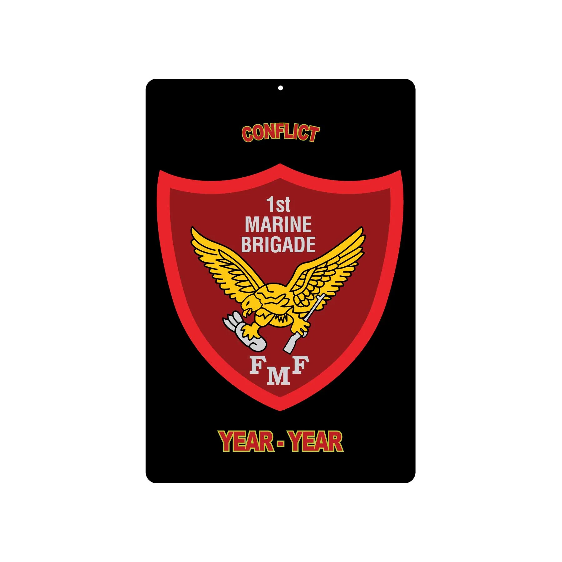 1st Marine Brigade Metal Sign - Image 2