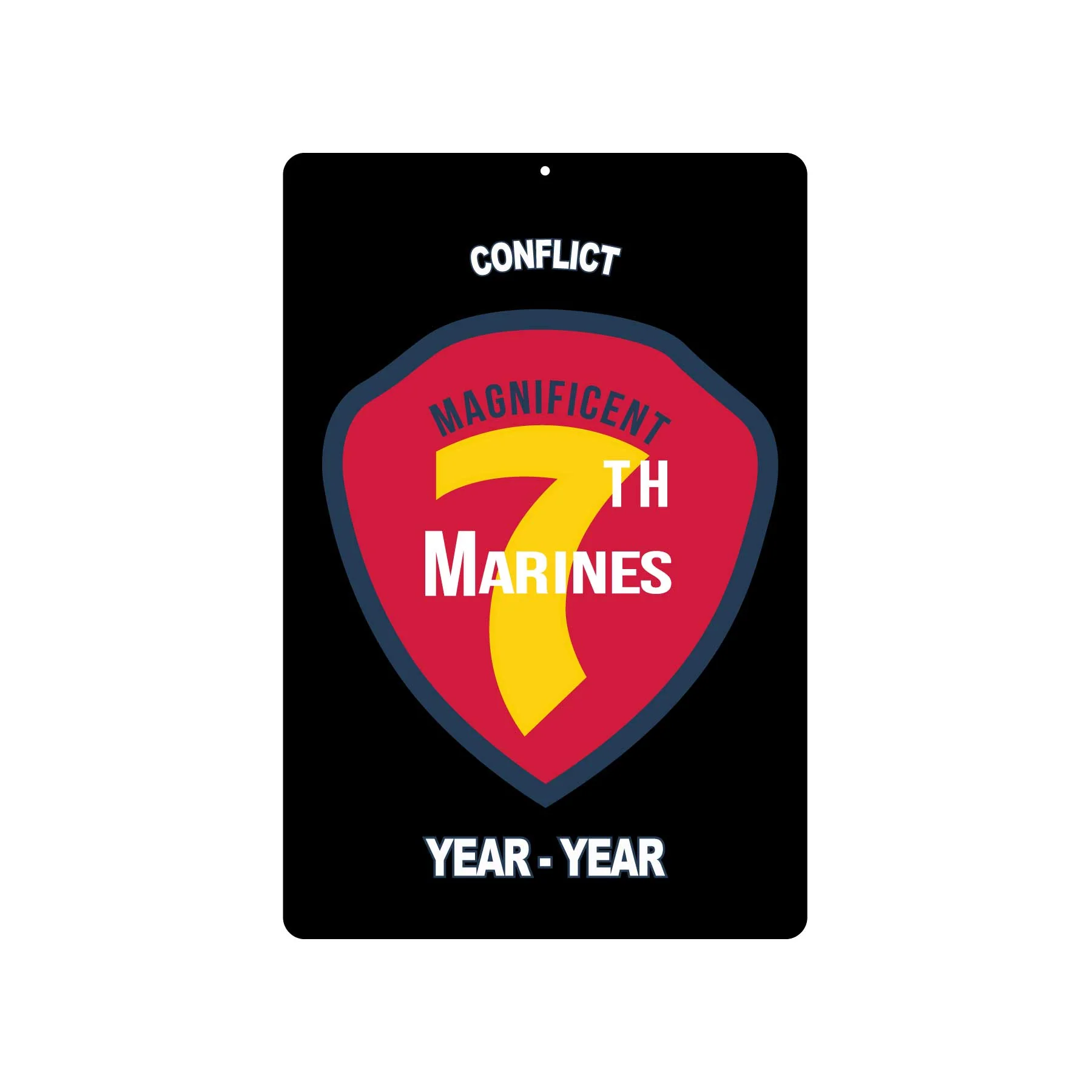 7th Marines Regimental Metal Sign - Image 2