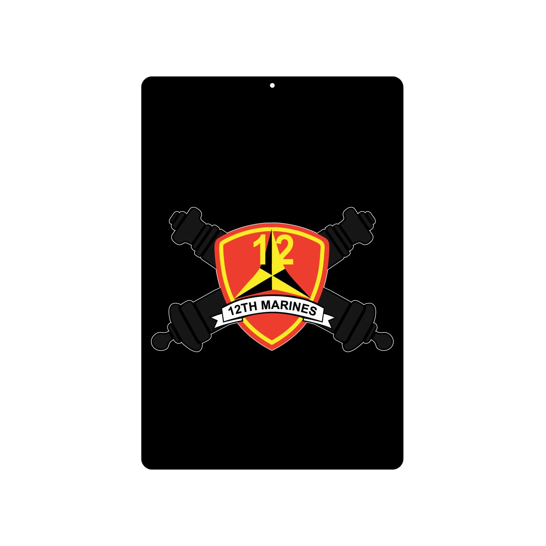 12th Marines Regimental Metal Sign