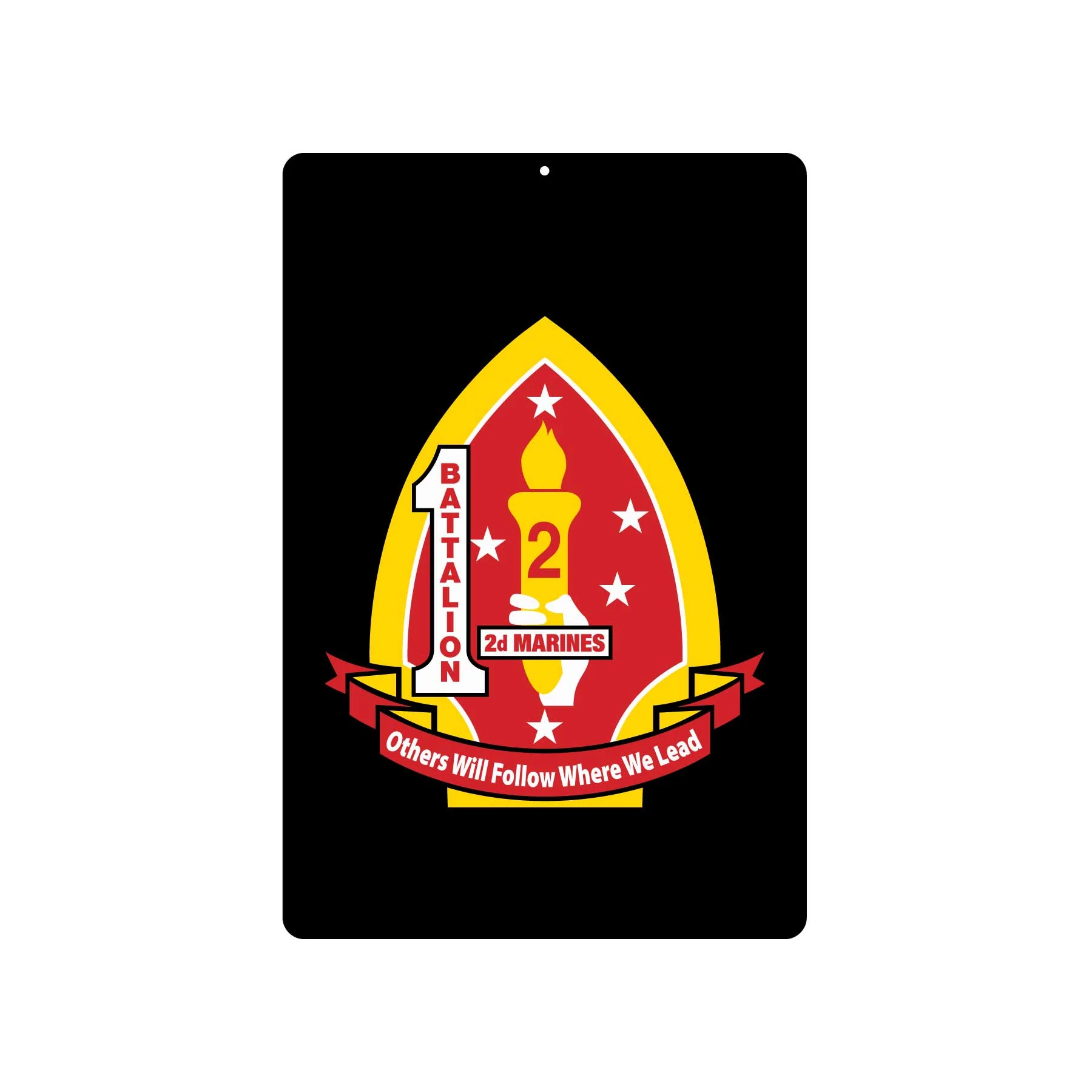 1st Battalion 2nd Marines Metal Sign