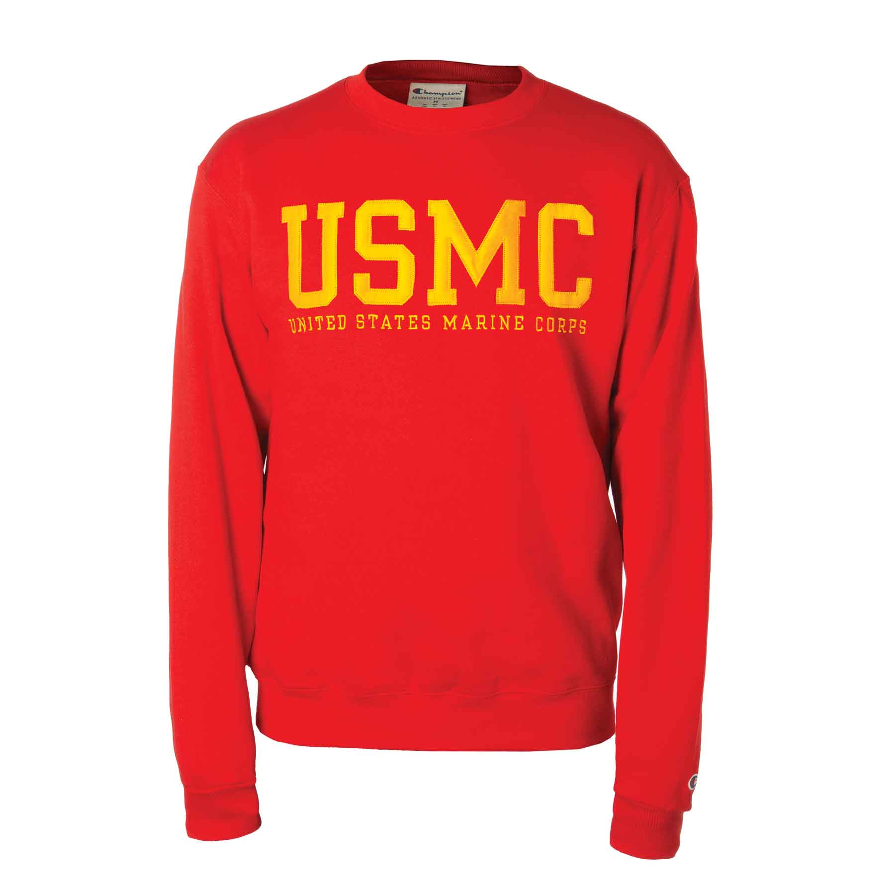 Champion USMC Satin Twill Appliqué Crew