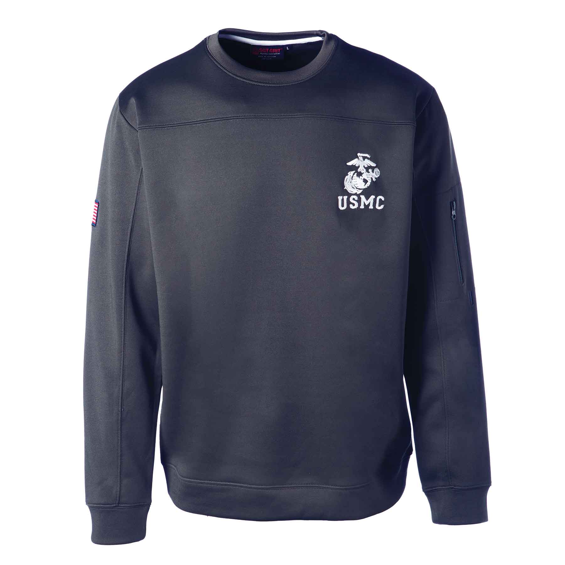 USMC Crew Neck Sweatshirt- Navy