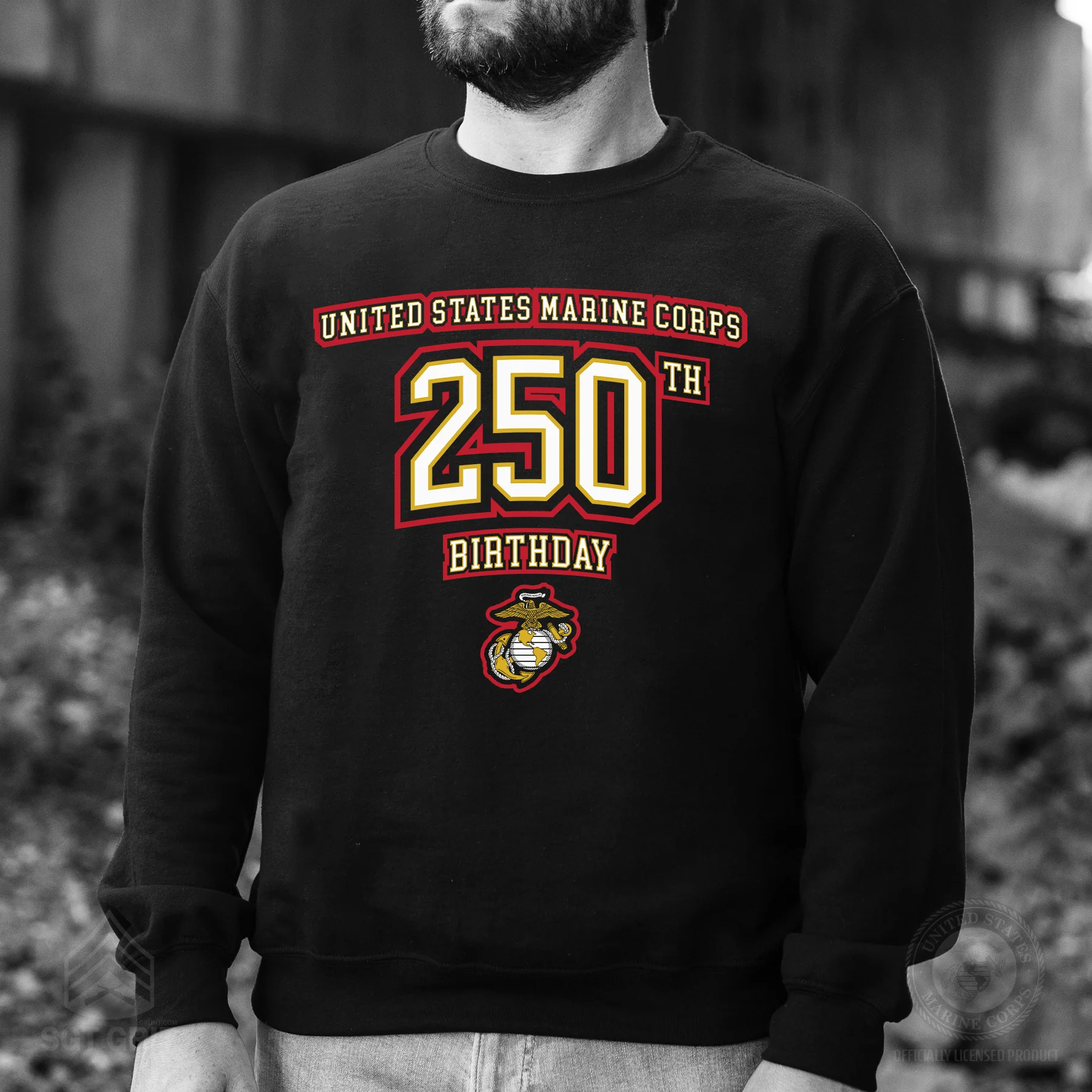 USMC 250th Birthday Athletic Sweatshirt - Image 2