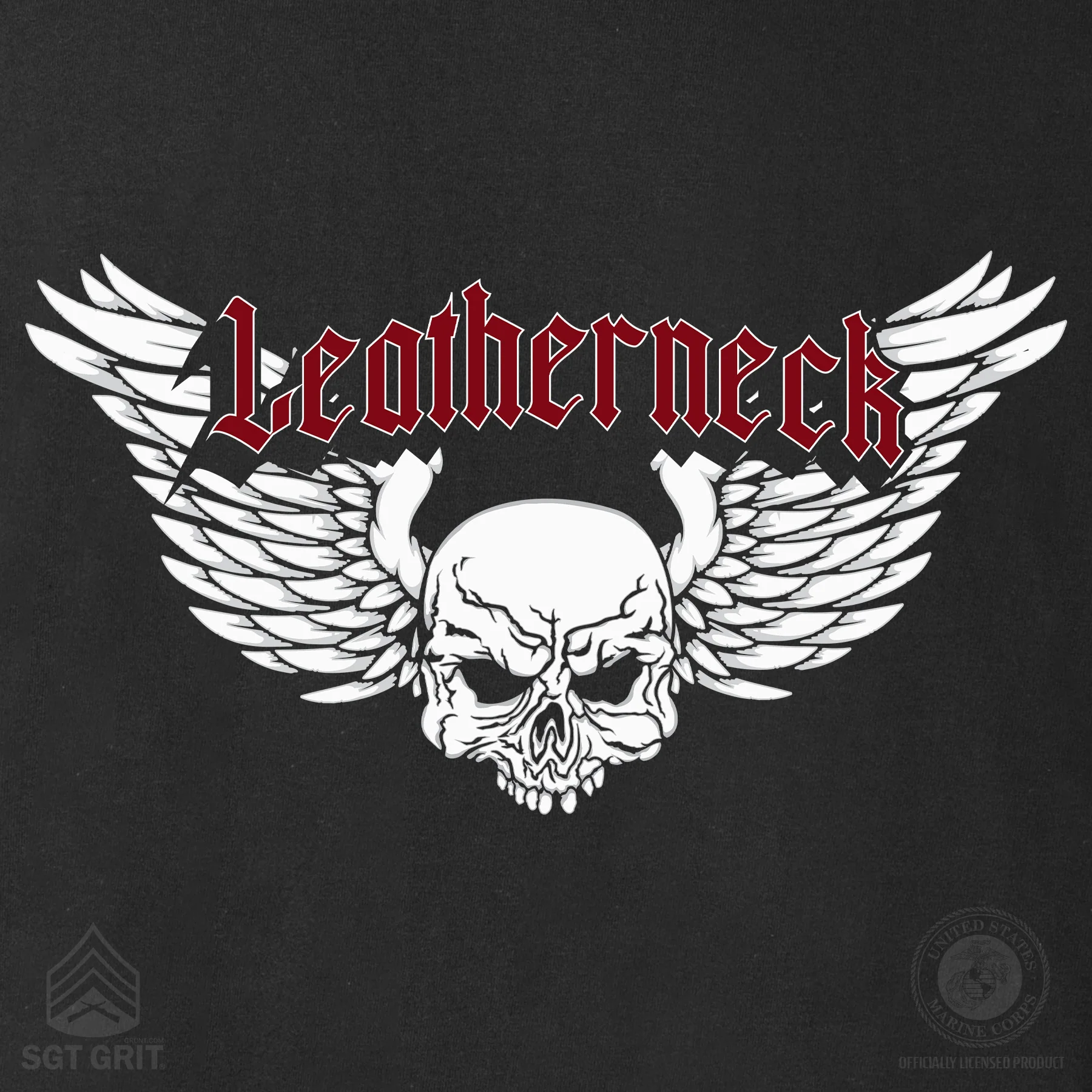 Leatherneck Skull Sweatshirt - Black - Image 3