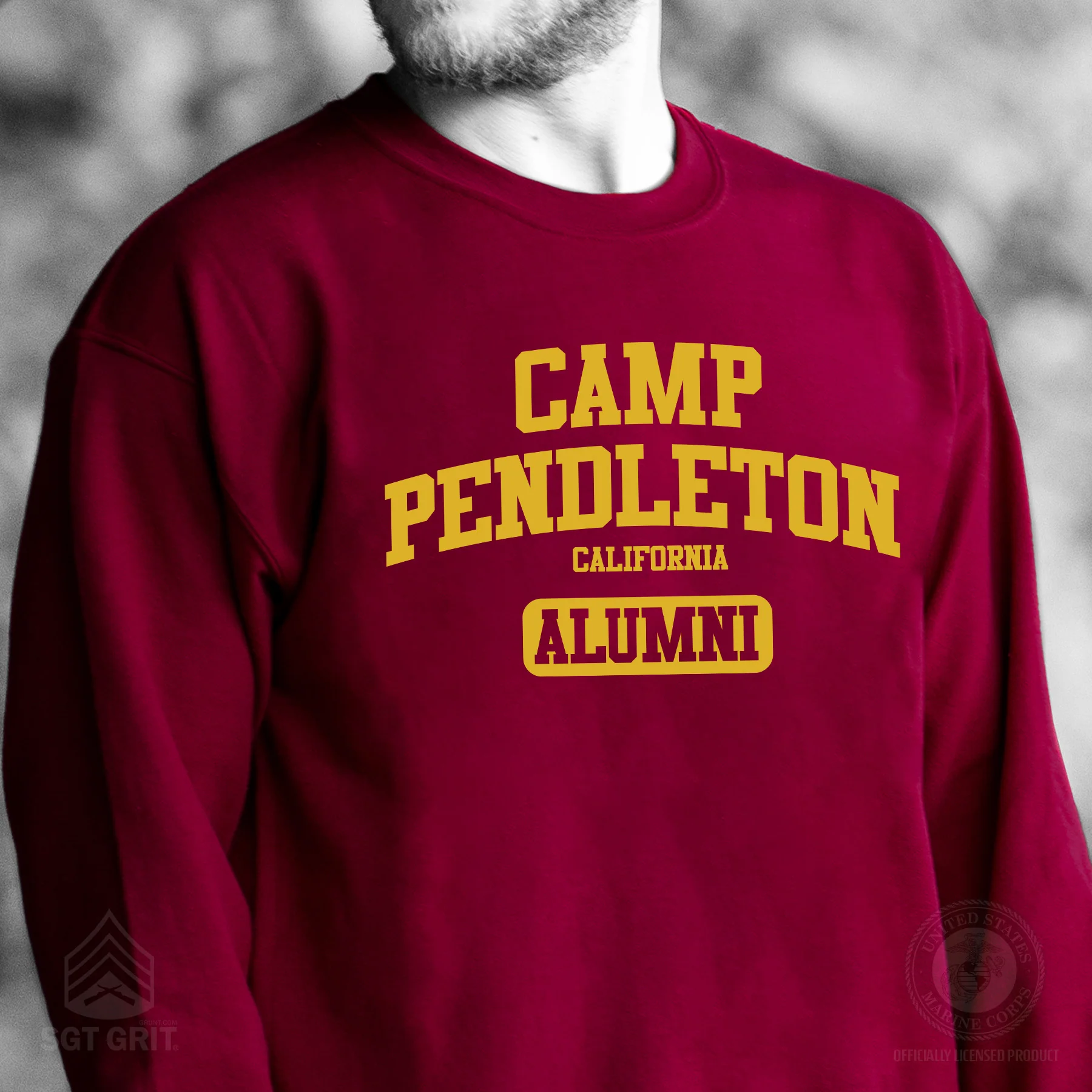 Marine Corps Base Collegiate Alumni Sweatshirt - Image 2