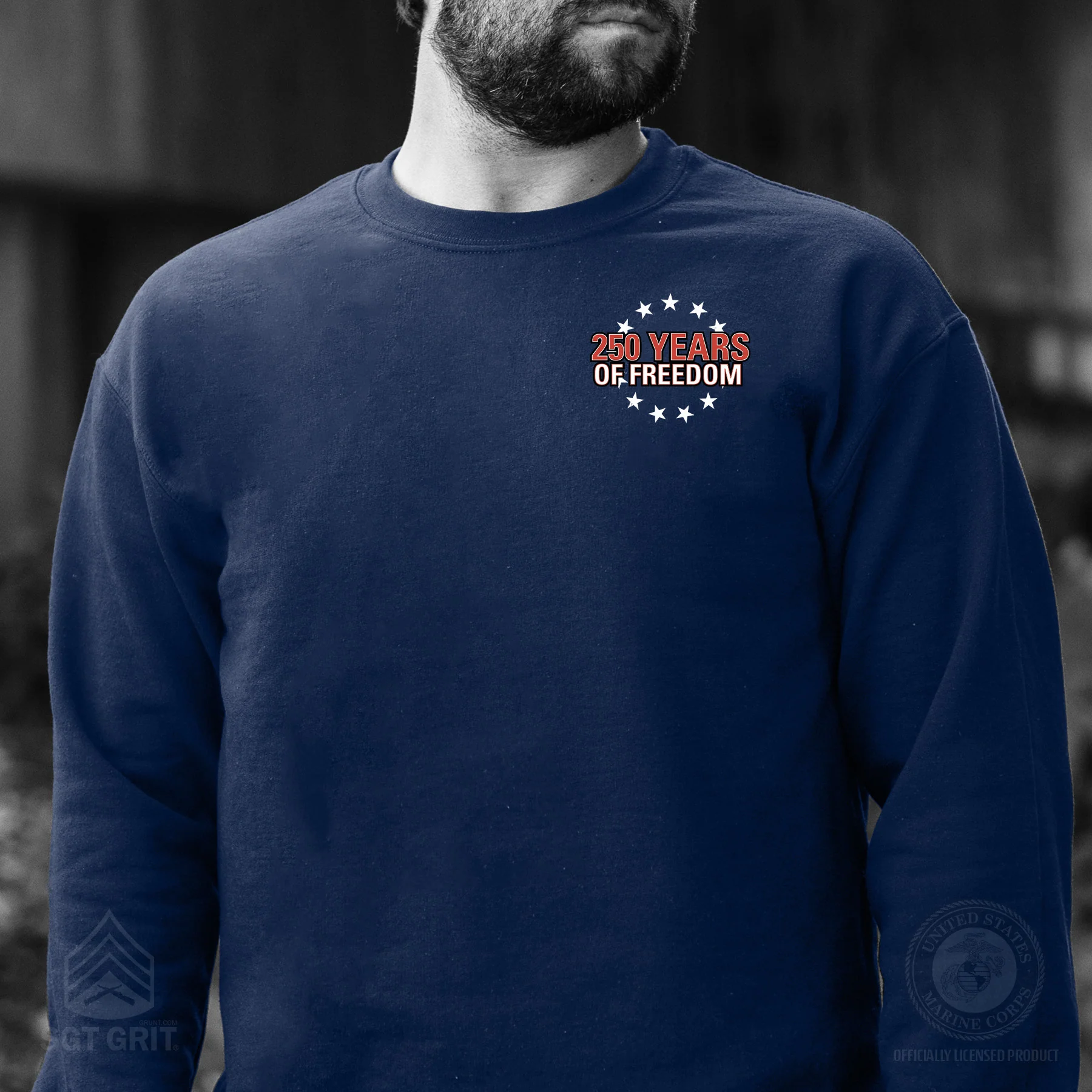 Cheers to 250 Years of Freedom Sweatshirt - Back Design - Image 6