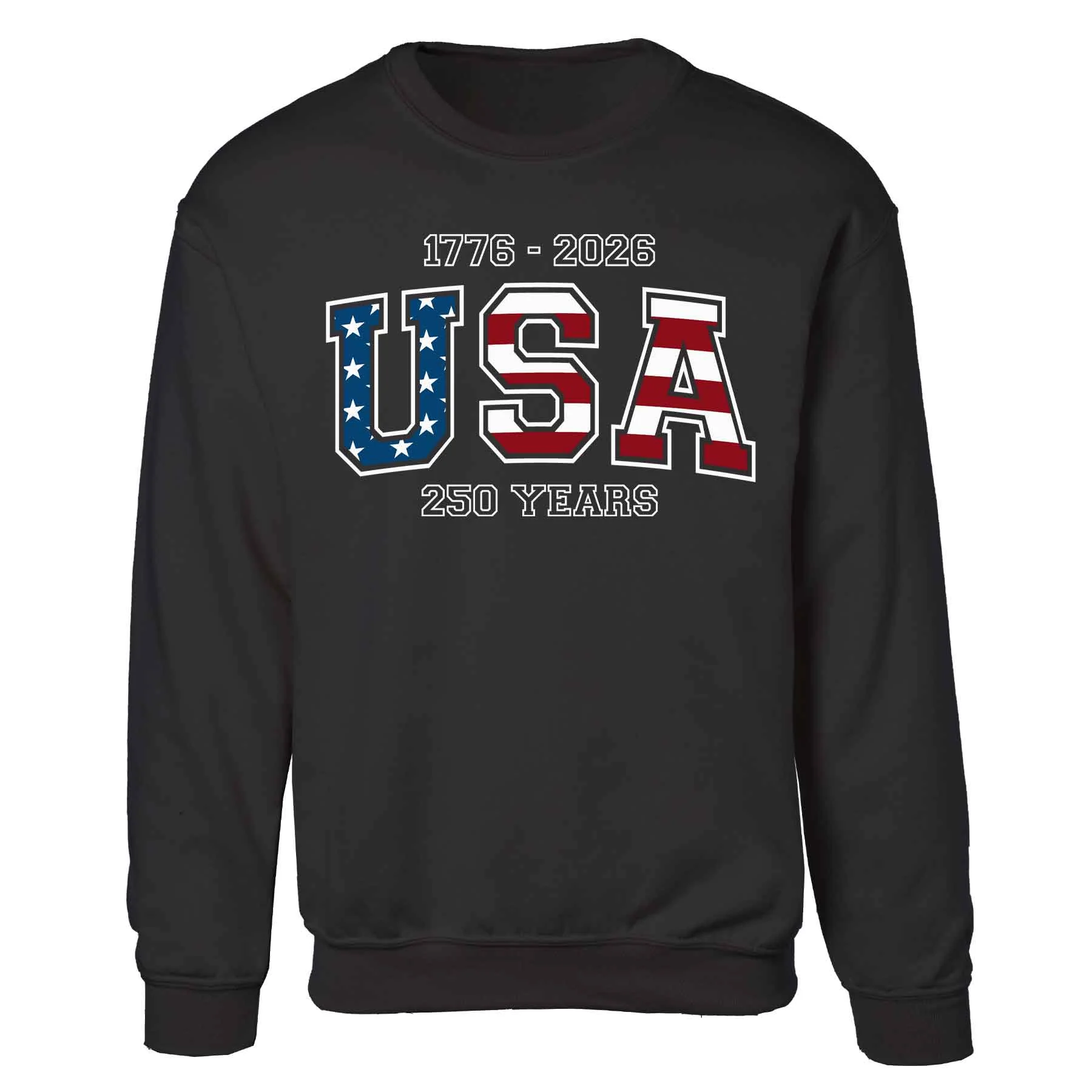 USA 250 Years Flag Sweatshirt