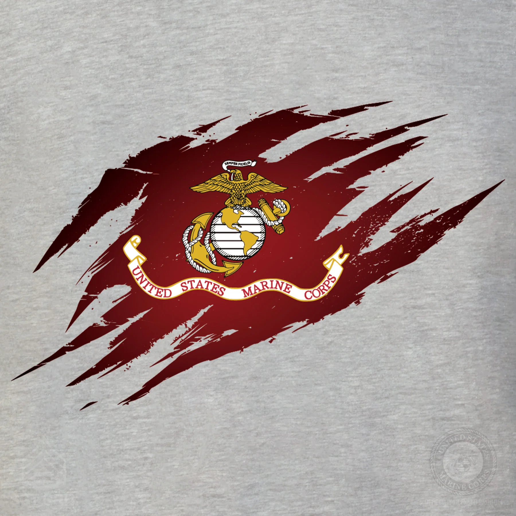 USMC Flag Tear Away Sweatshirt - Image 3