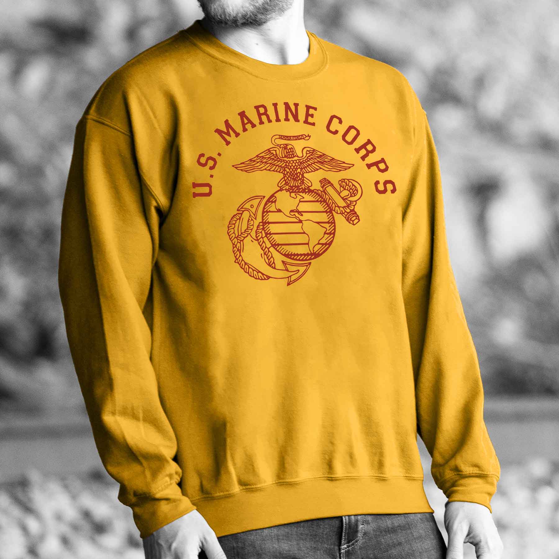 U.S. Marine Boot Camp Comfort Fleece Crewneck Sweatshirt - Image 4
