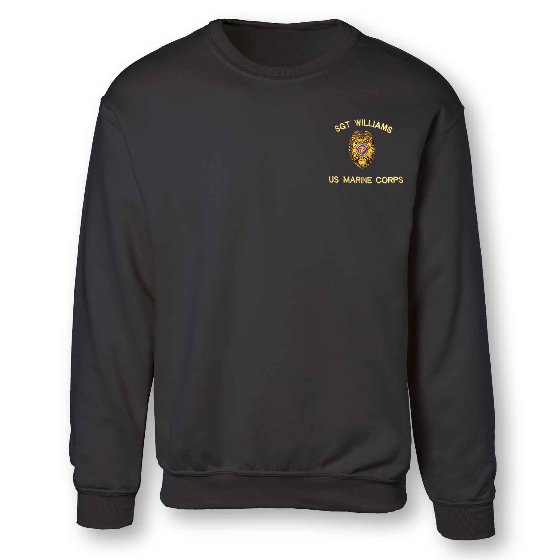 Military Police Badge Embroidered Sweatshirt