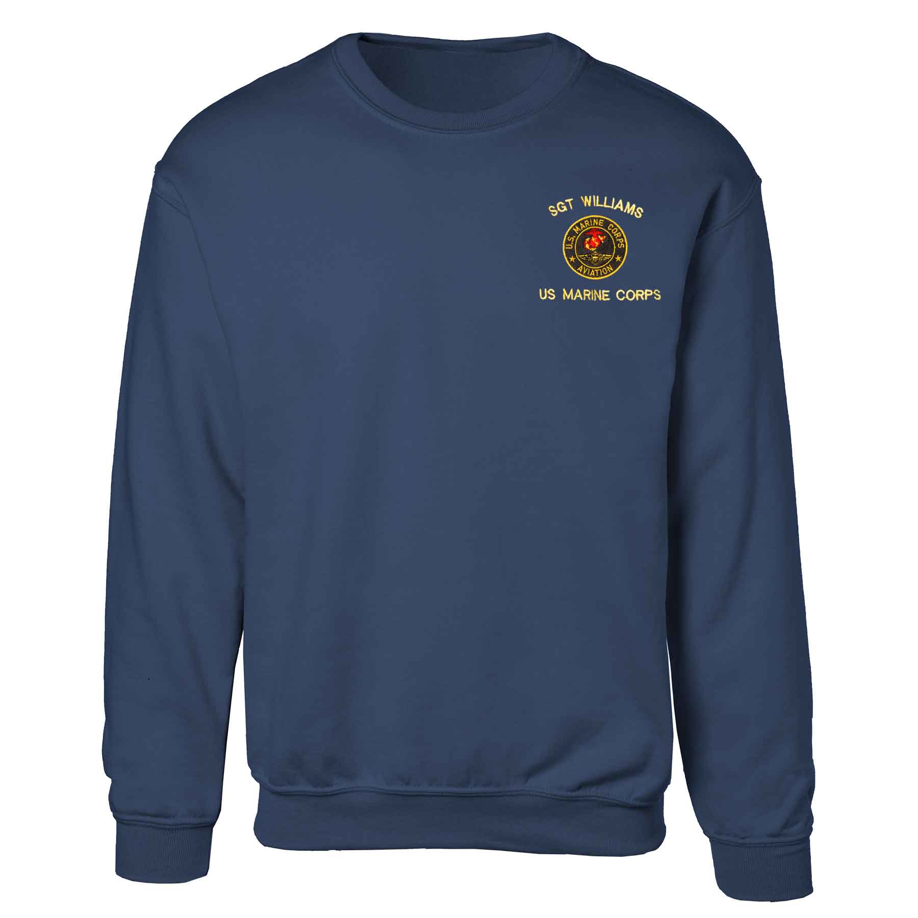 Marine Corps Aviation Embroidered Sweatshirt - Image 3