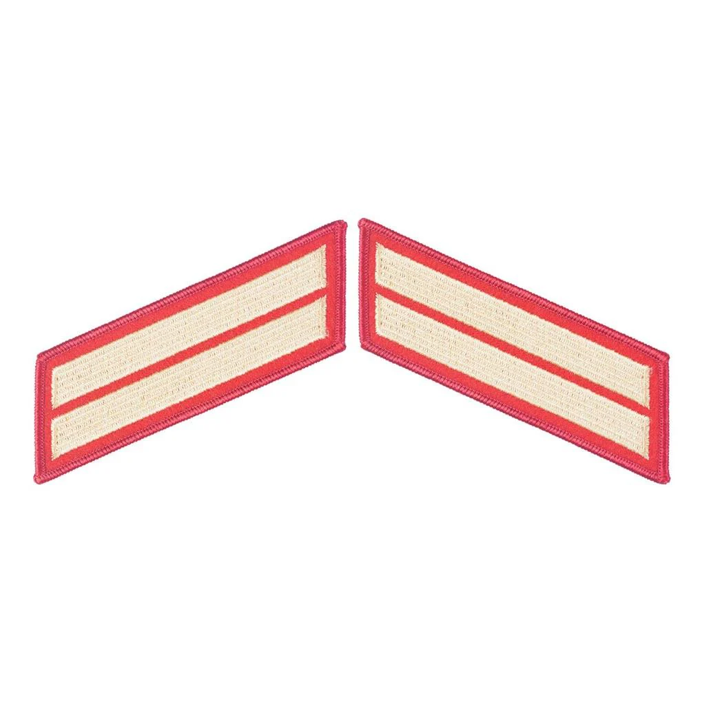 Gold on Red Service Stripes - Image 3
