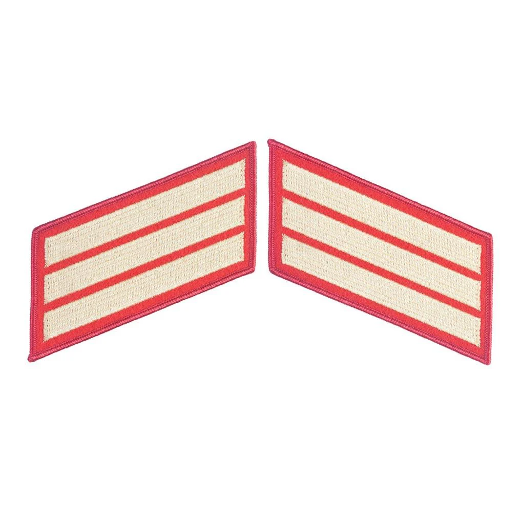 Gold on Red Service Stripes - Image 4
