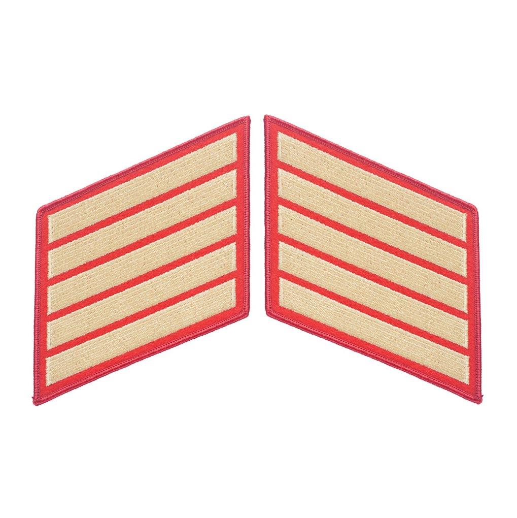 Gold on Red Service Stripes - Image 6