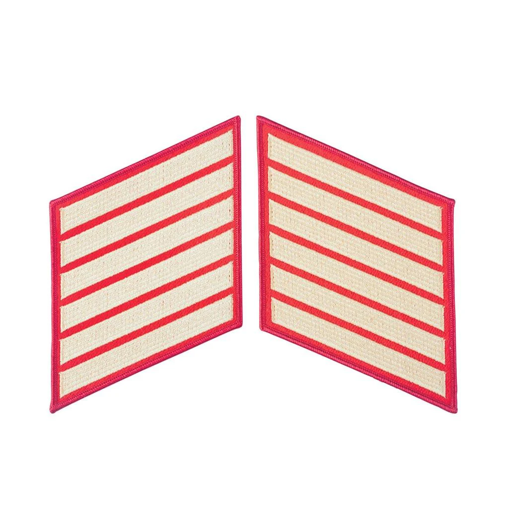 Gold on Red Service Stripes - Image 7