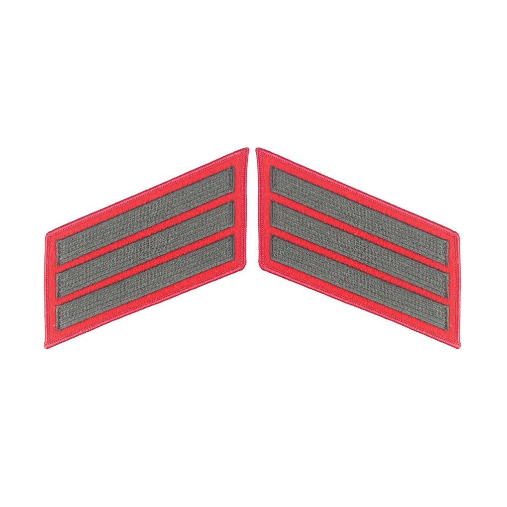 Green on Red Service Stripes - Image 4