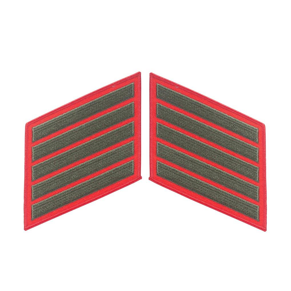 Green on Red Service Stripes - Image 6