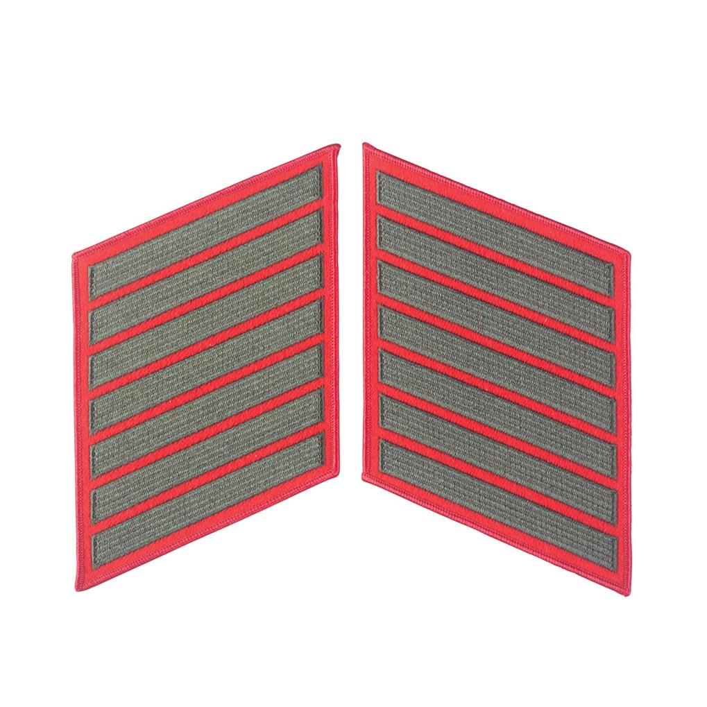 Green on Red Service Stripes - Image 8