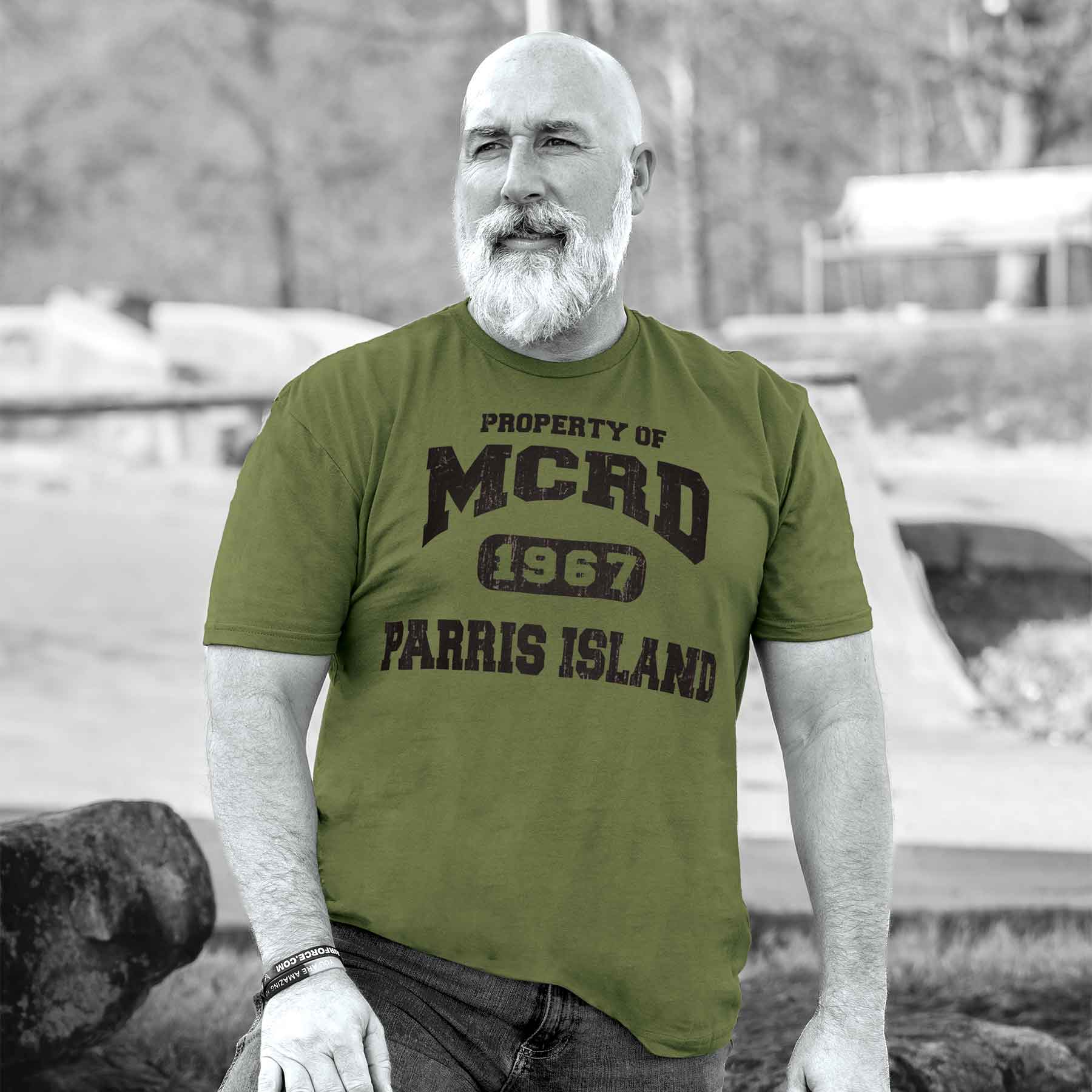 Personalized USMC Property of MCRD 1968 T-Shirt - Image 6
