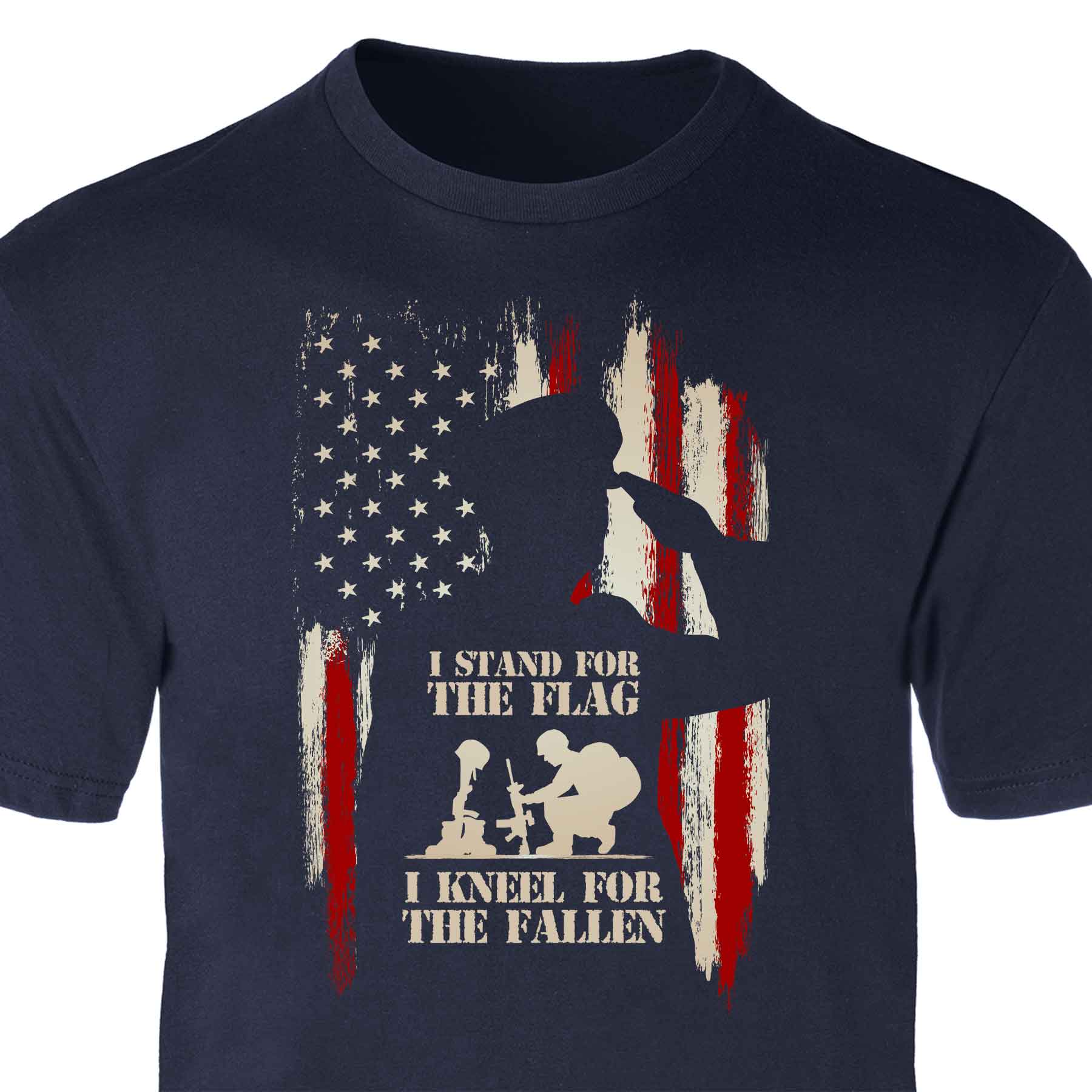 Stand for the Flag, Kneel for the Fallen T-Shirt