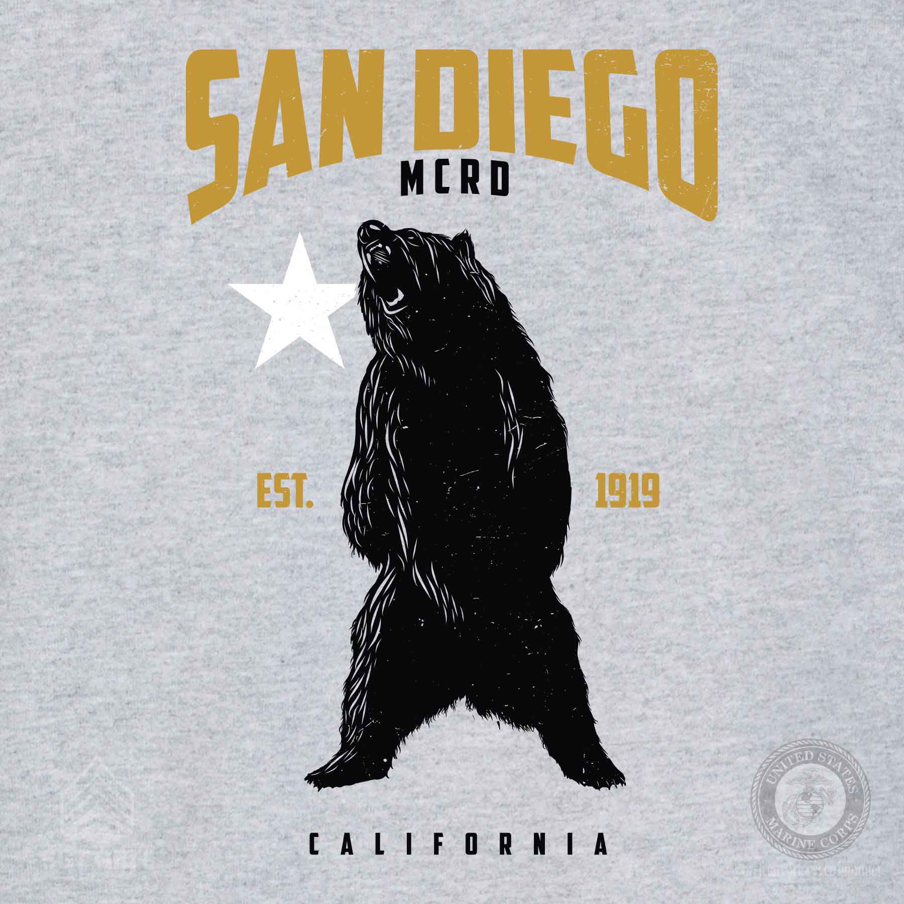 San Diego MCRD Bear T-shirt - Image 8