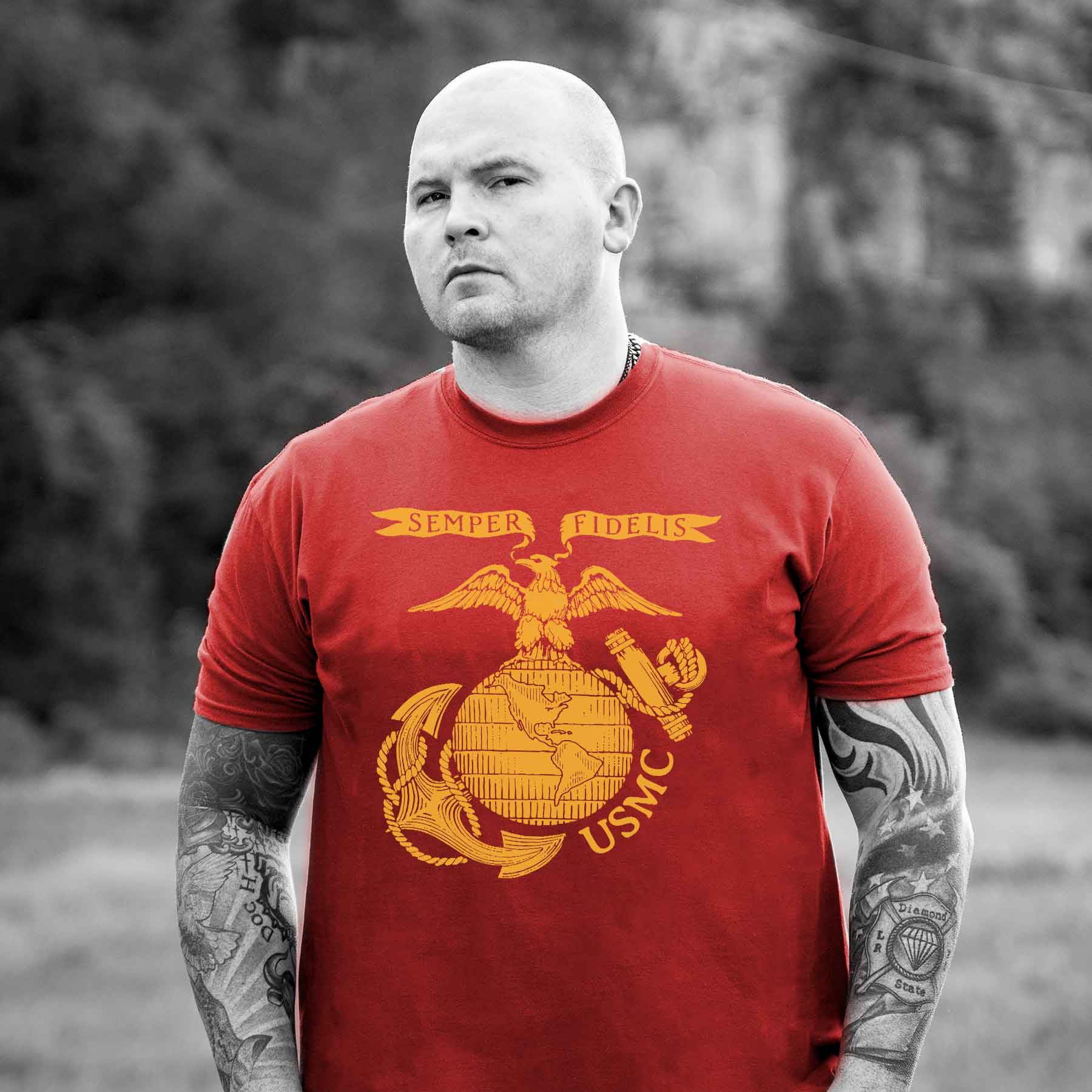 Large Eagle, Globe, and Anchor T-shirt - Image 2
