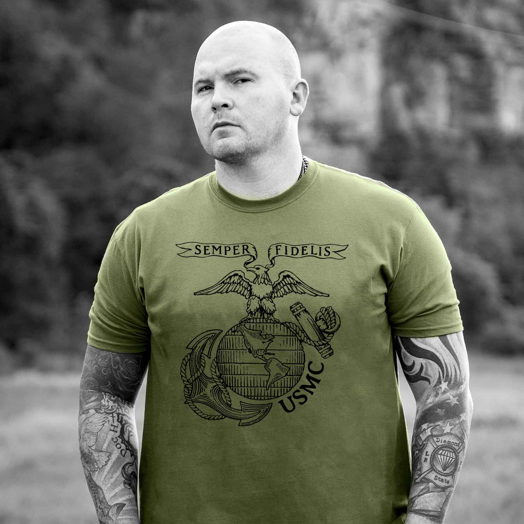 Large Eagle, Globe, and Anchor T-shirt - Image 7