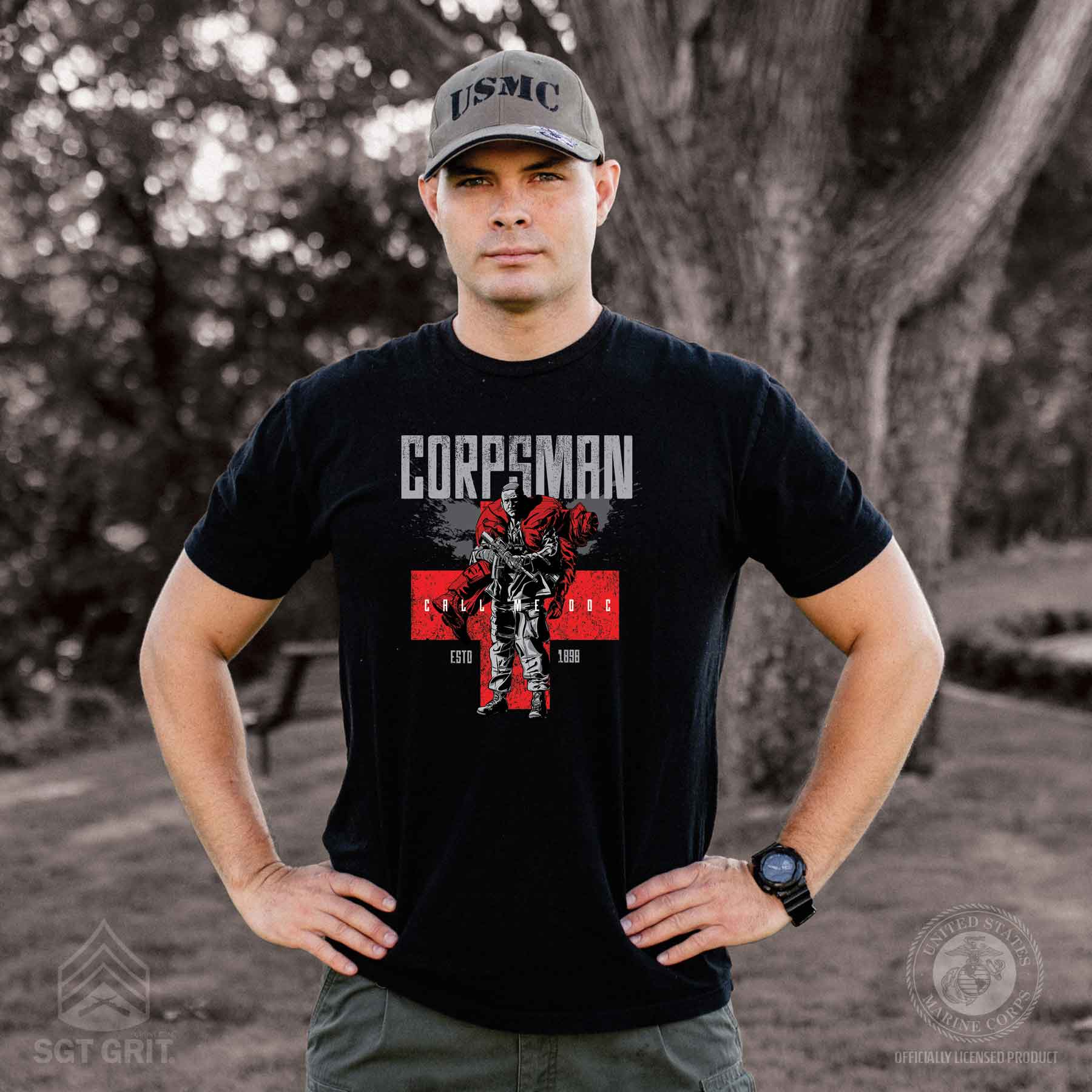 Corpsman Full Front T-shirt - Image 2