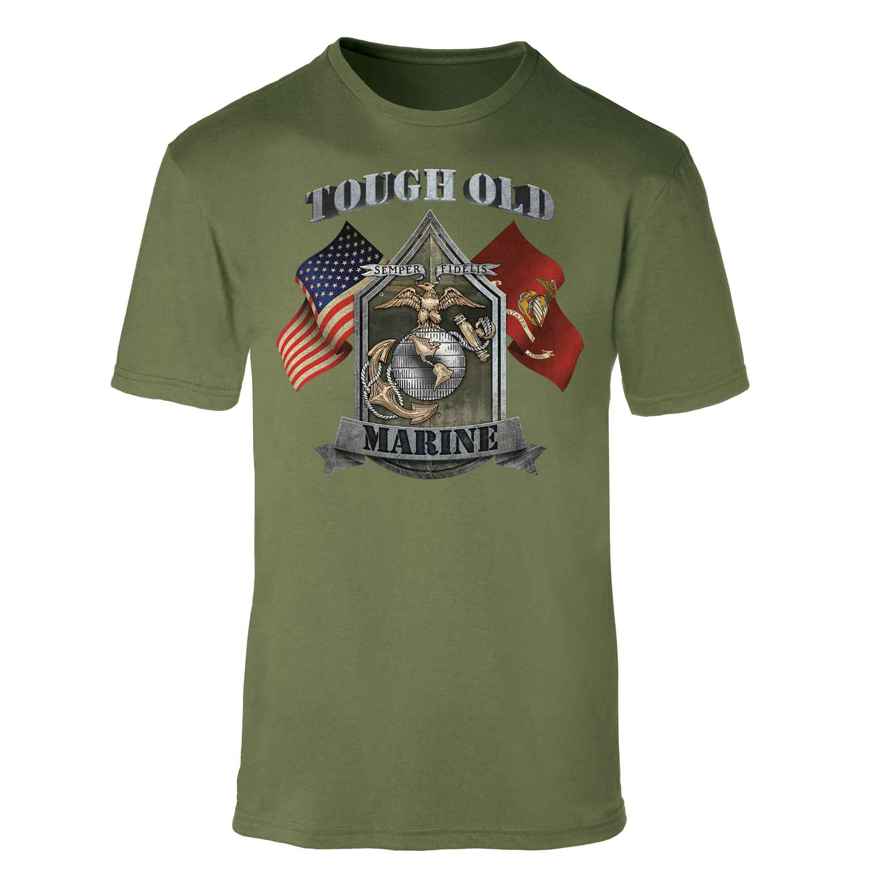 Tough Old Marine T-shirt - Image 12