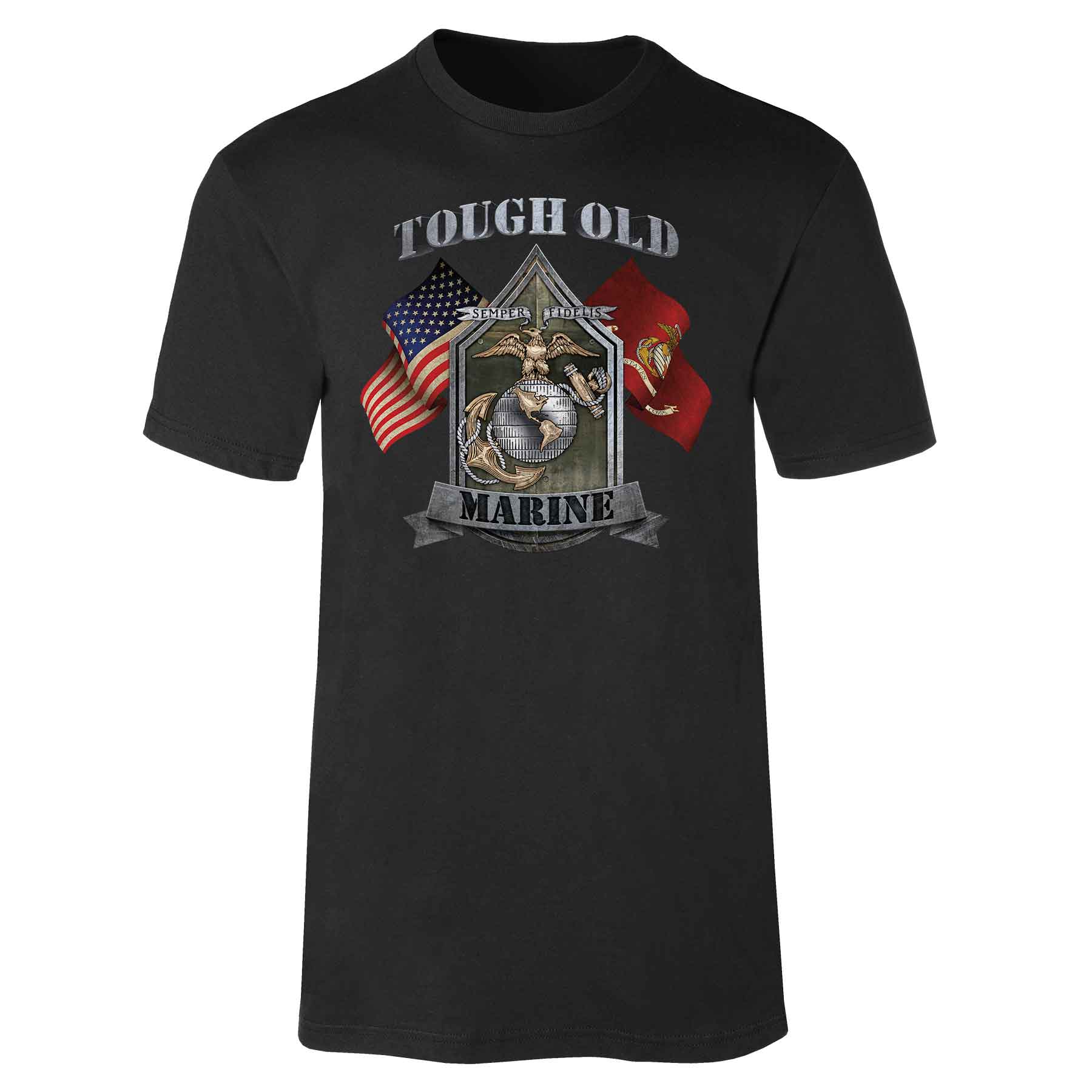 Tough Old Marine T-shirt - Image 8