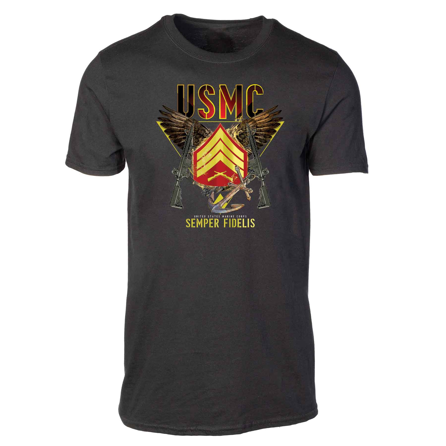 Exclusive Marine Corps T-shirt Customized by Rank - Image 3