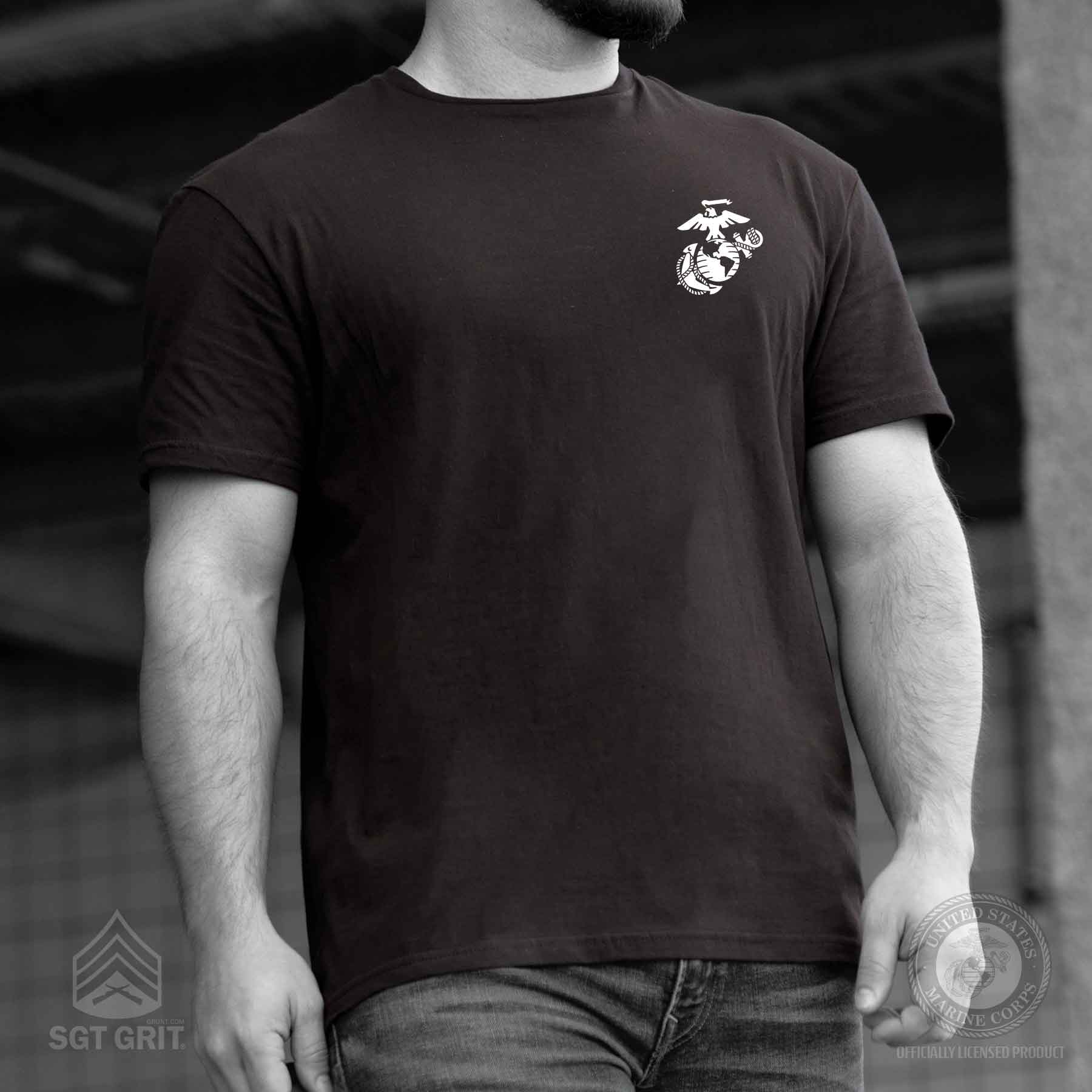 Devil Dog Back With Left Chest T-shirt - Image 2