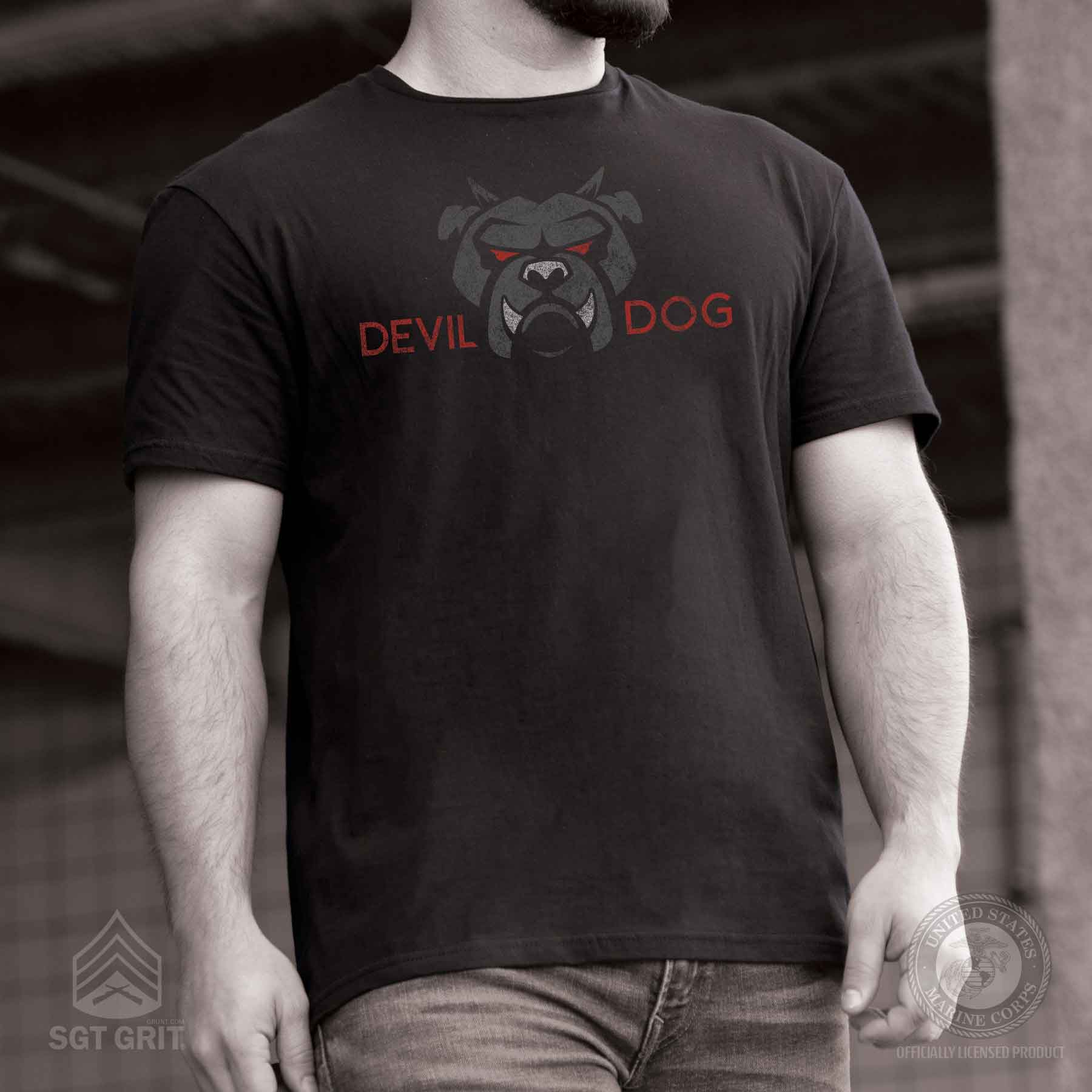 Devil Dog Full Front T-shirt - Image 2