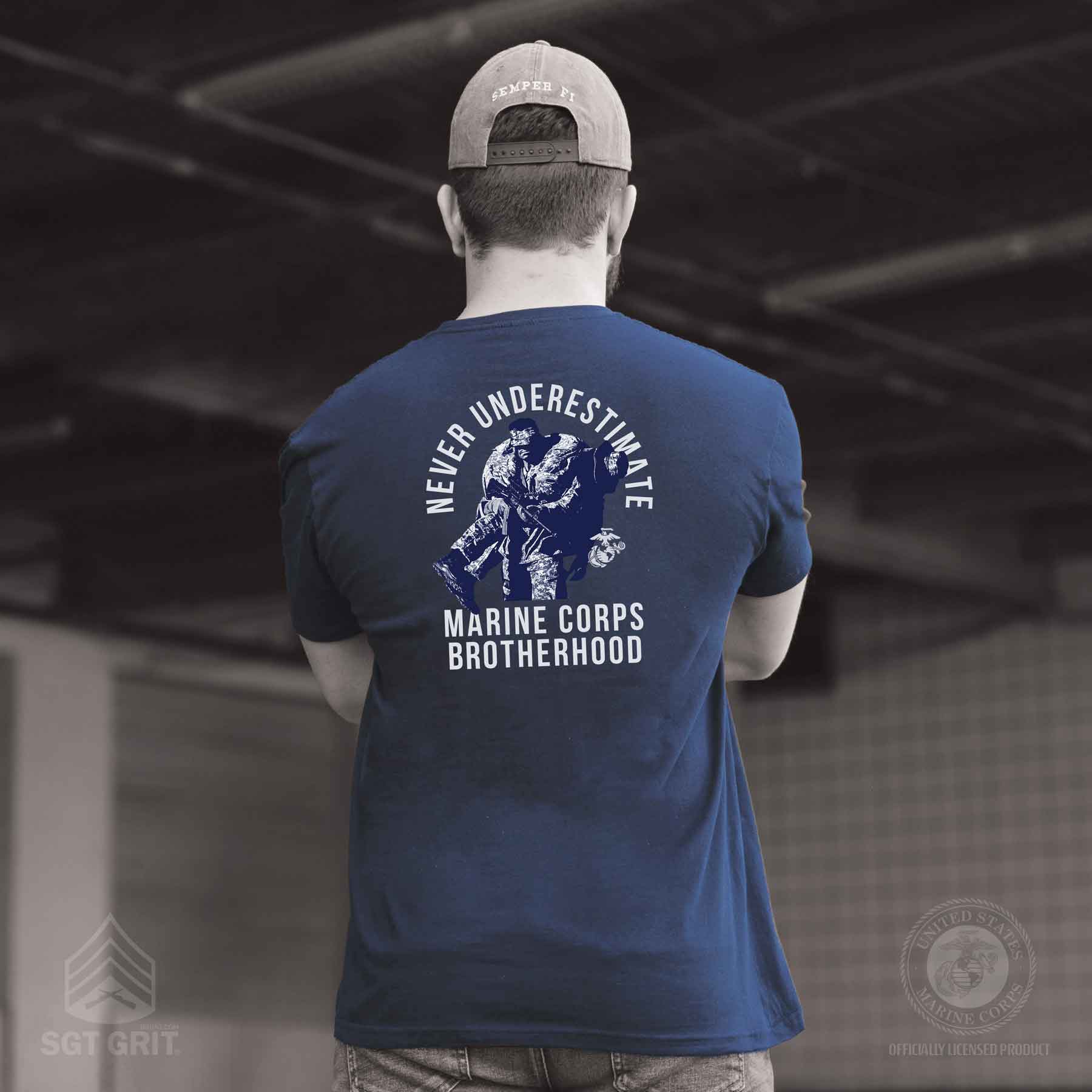 USMC Marine Corps Brotherhood T-shirt 100% Cotton - Image 6