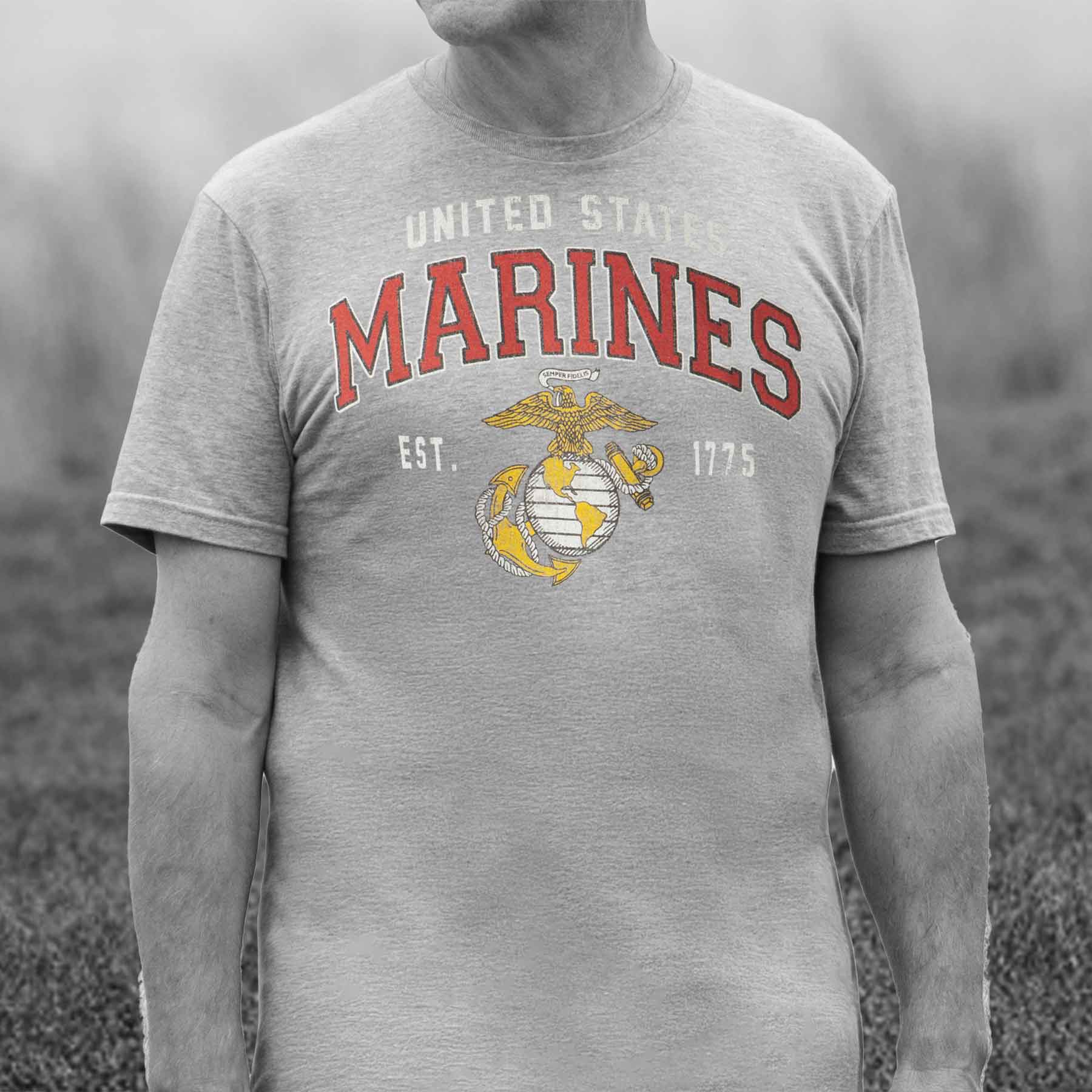Vintage Marine Corps Letters T-shirt - Image 2