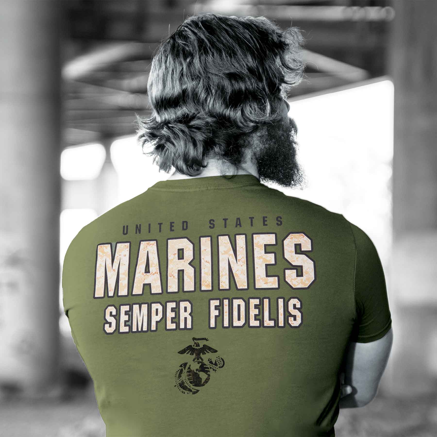 Semper Fidelis Camo T-shirt - Image 5
